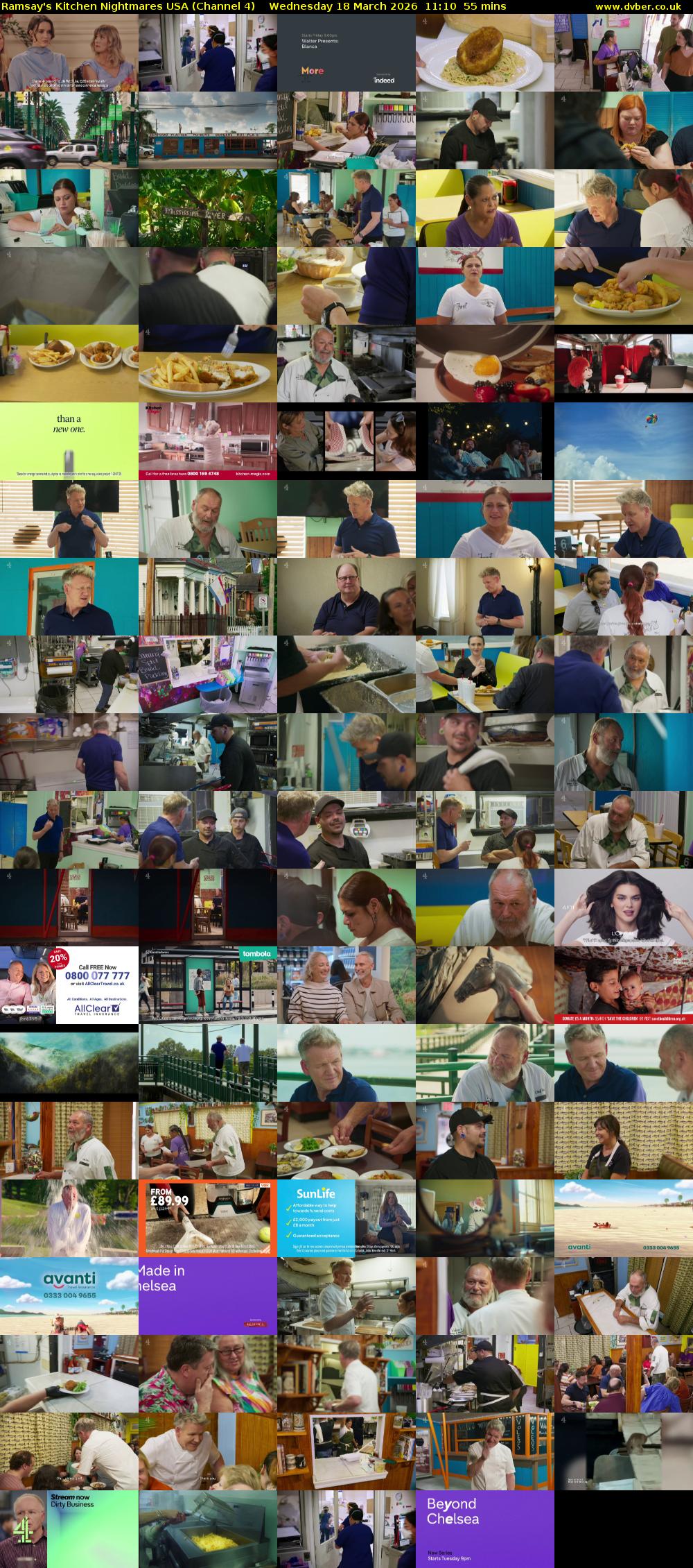 Ramsay's Kitchen Nightmares USA (Channel 4) Wednesday 18 March 2026 11:10 - 12:05