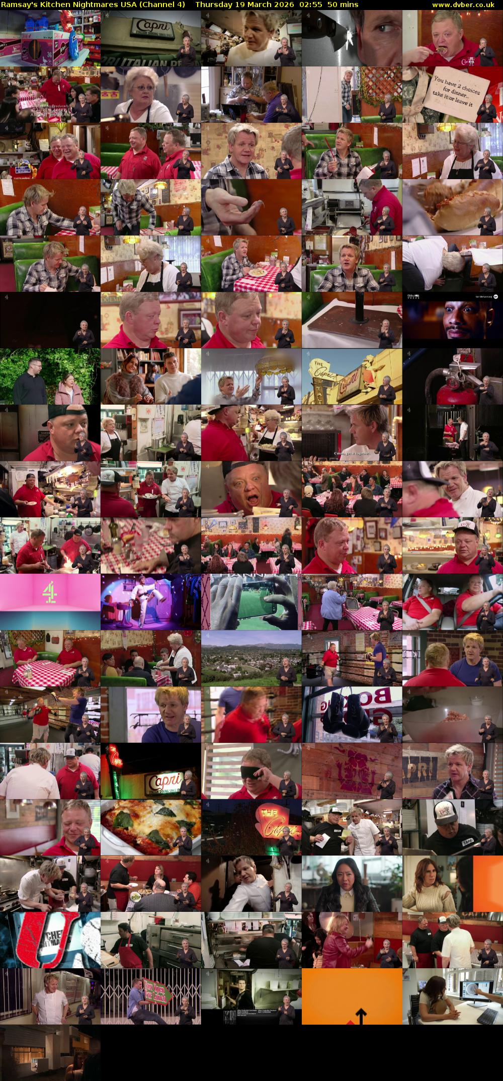 Ramsay's Kitchen Nightmares USA (Channel 4) Thursday 19 March 2026 02:55 - 03:45