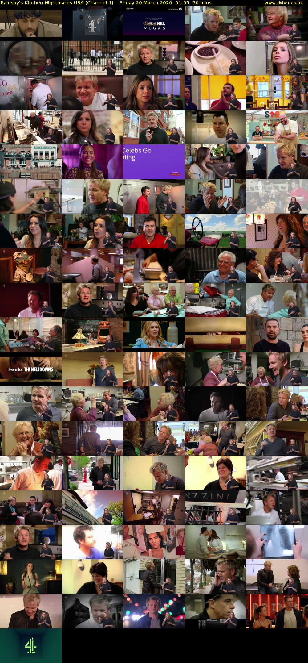 Ramsay's Kitchen Nightmares USA (Channel 4) Friday 20 March 2026 01:05 - 01:55