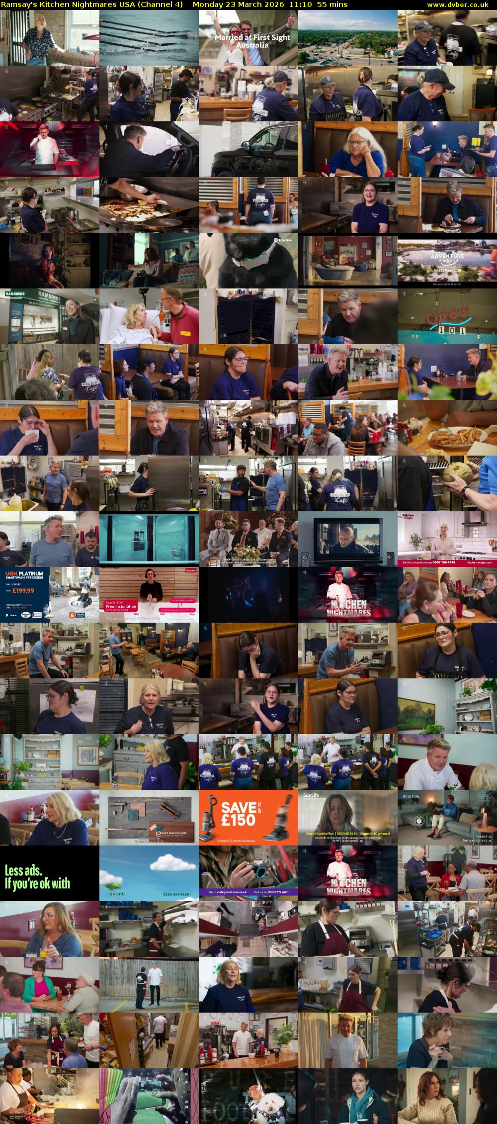 Ramsay's Kitchen Nightmares USA (Channel 4) Monday 23 March 2026 11:10 - 12:05