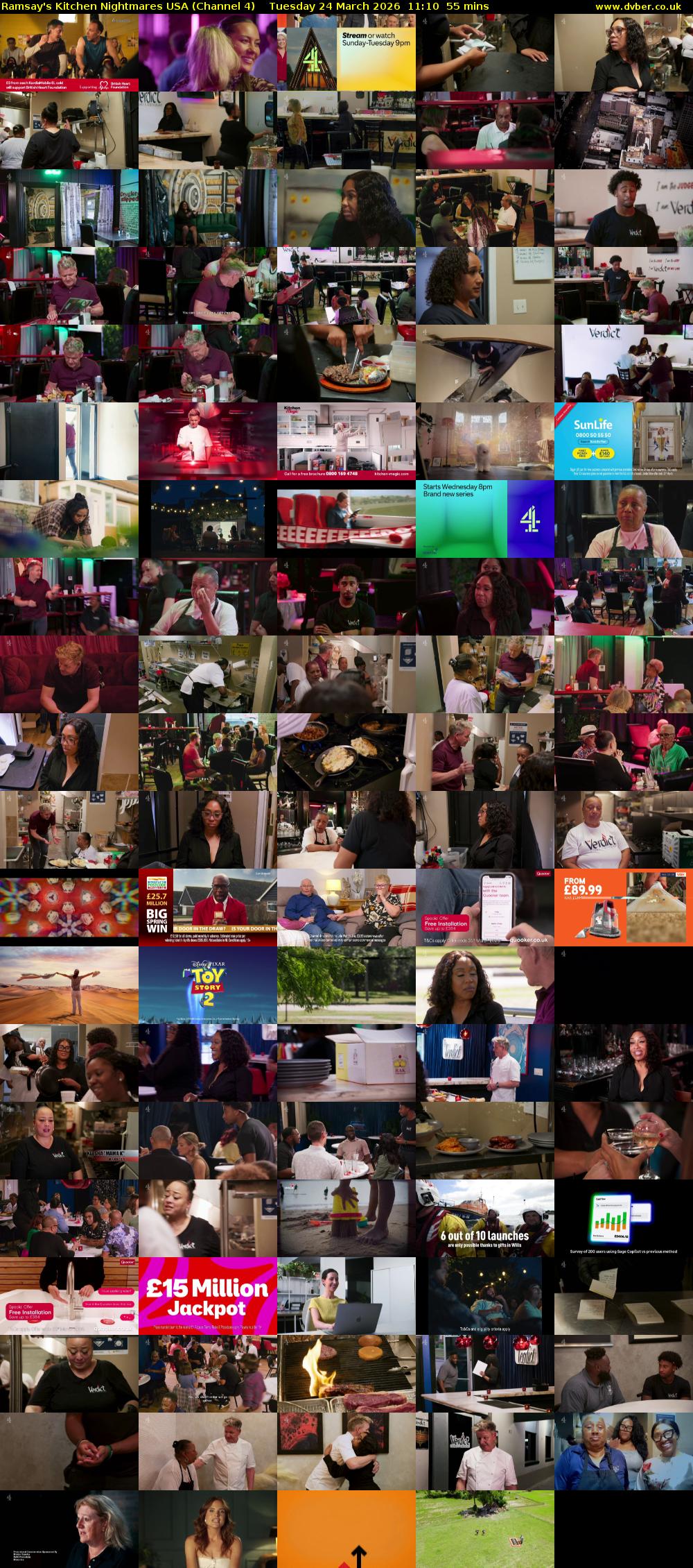 Ramsay's Kitchen Nightmares USA (Channel 4) Tuesday 24 March 2026 11:10 - 12:05