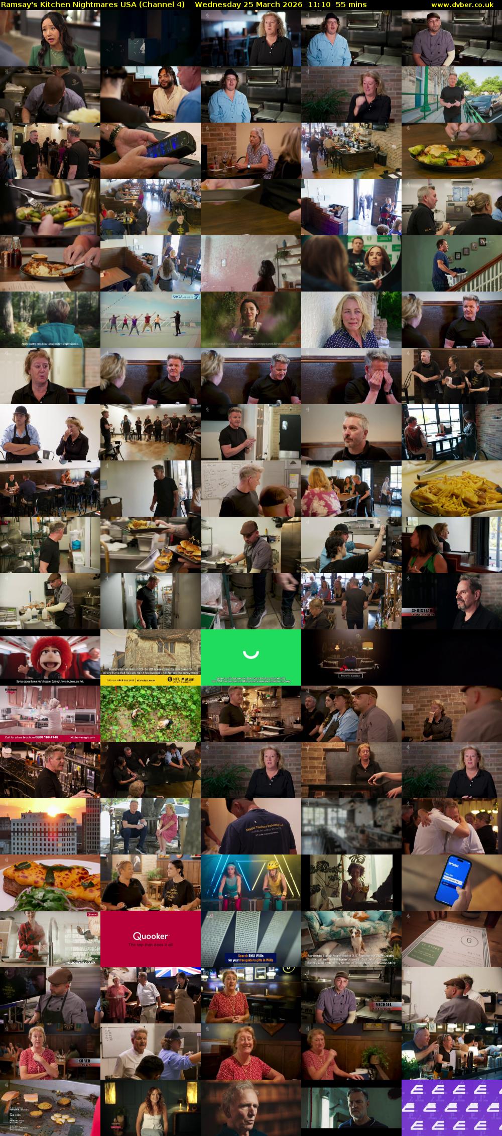 Ramsay's Kitchen Nightmares USA (Channel 4) Wednesday 25 March 2026 11:10 - 12:05
