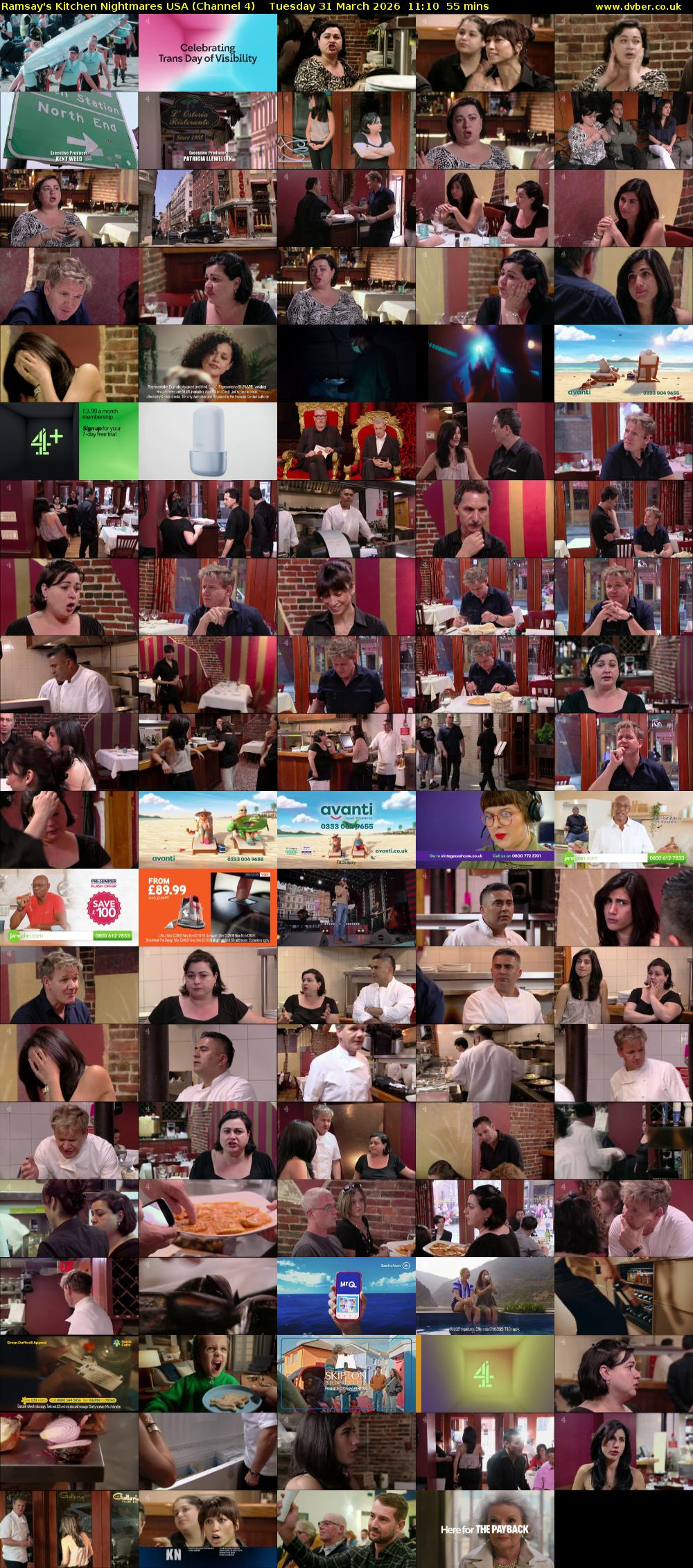 Ramsay's Kitchen Nightmares USA (Channel 4) Tuesday 31 March 2026 11:10 - 12:05