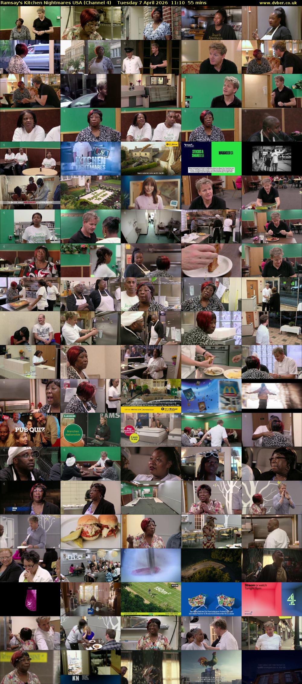 Ramsay's Kitchen Nightmares USA (Channel 4) Tuesday 7 April 2026 11:10 - 12:05