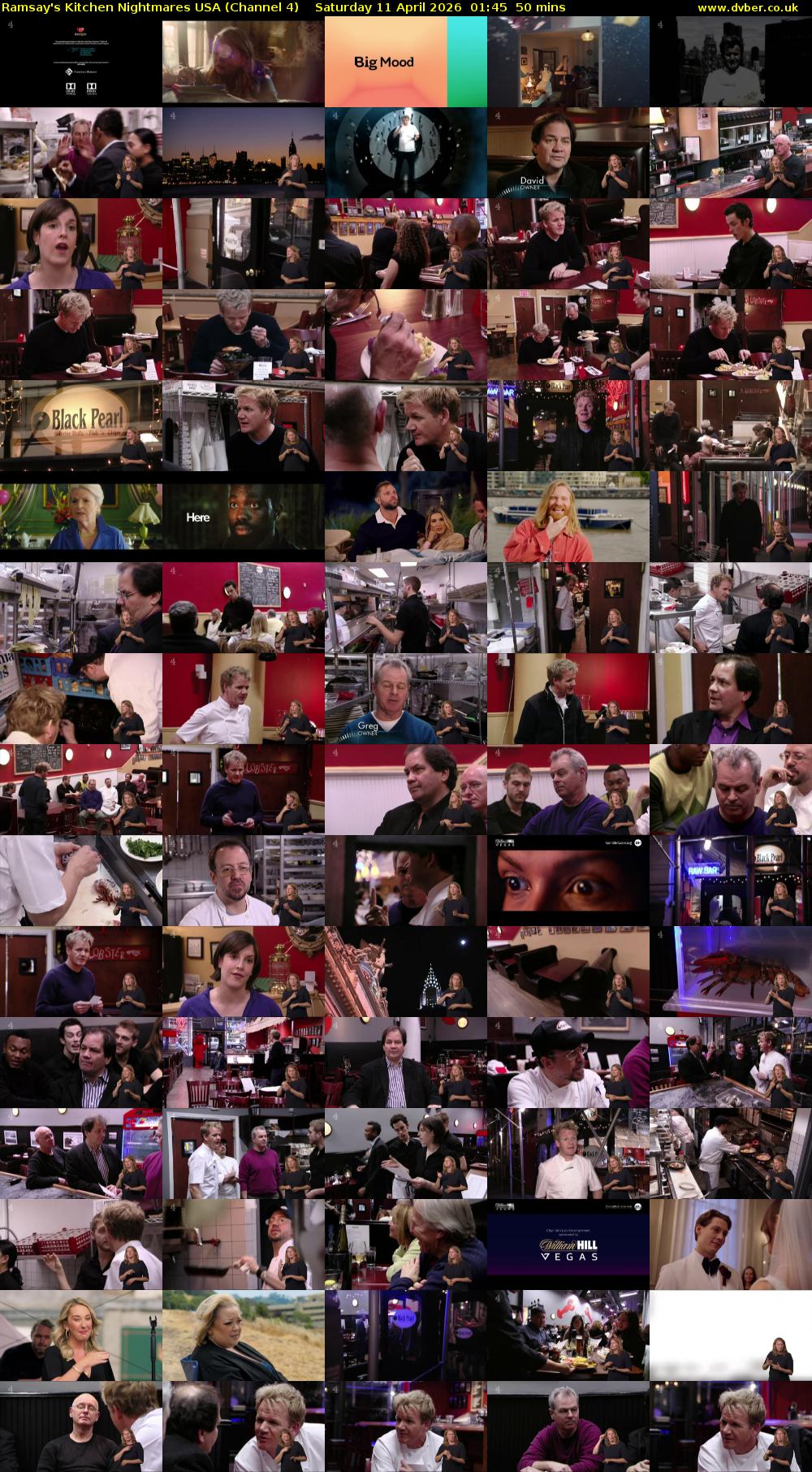 Ramsay's Kitchen Nightmares USA (Channel 4) Saturday 11 April 2026 01:45 - 02:35