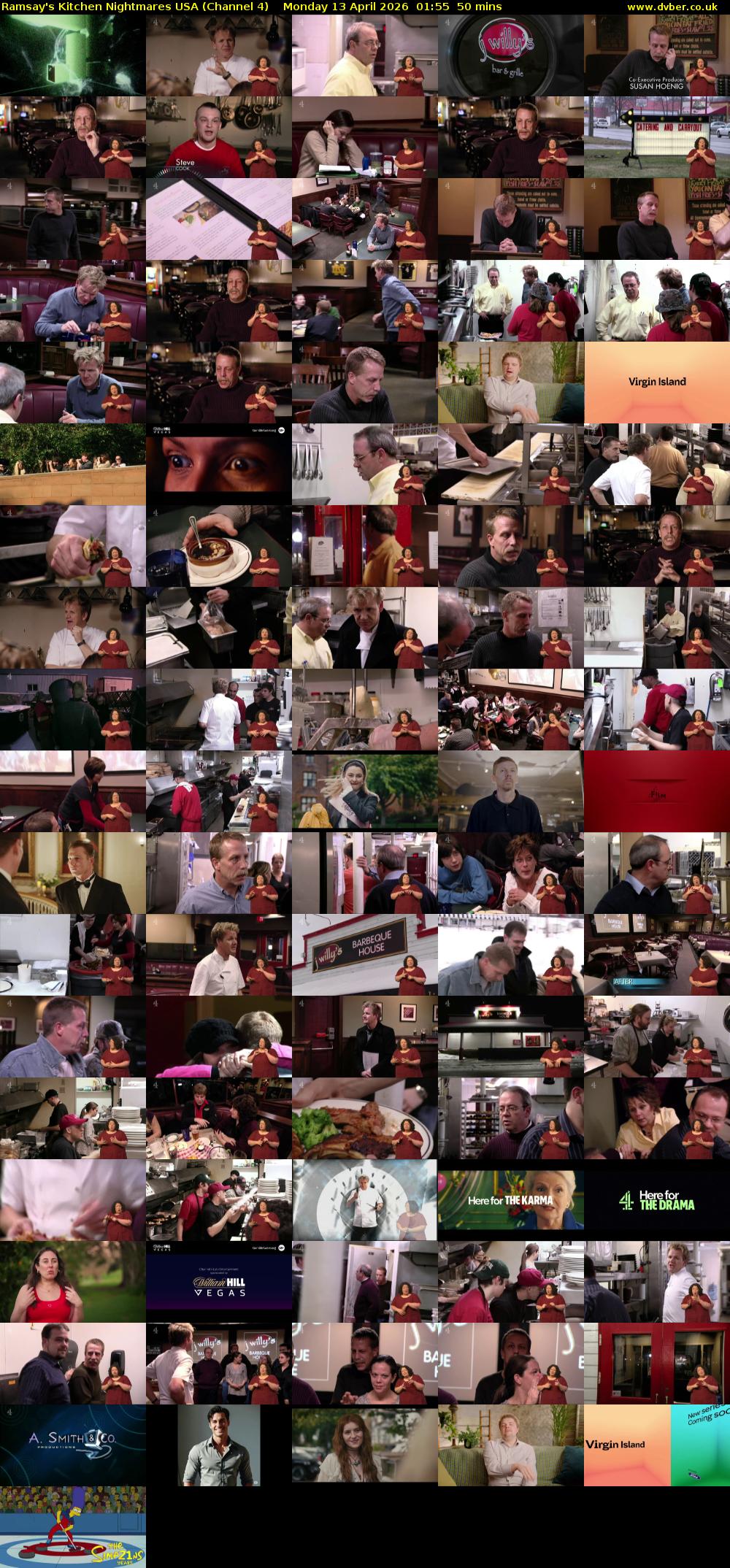 Ramsay's Kitchen Nightmares USA (Channel 4) Monday 13 April 2026 01:55 - 02:45