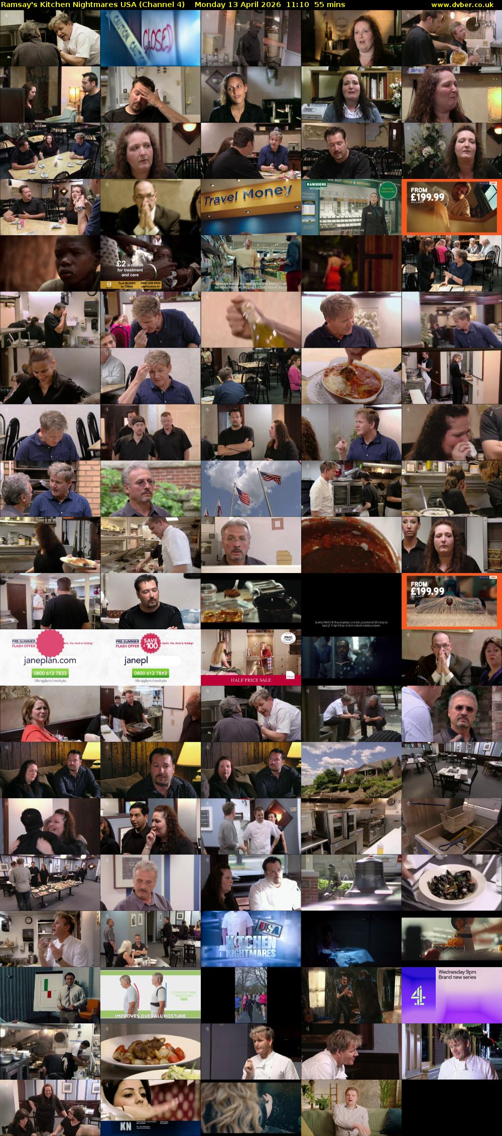 Ramsay's Kitchen Nightmares USA (Channel 4) Monday 13 April 2026 11:10 - 12:05