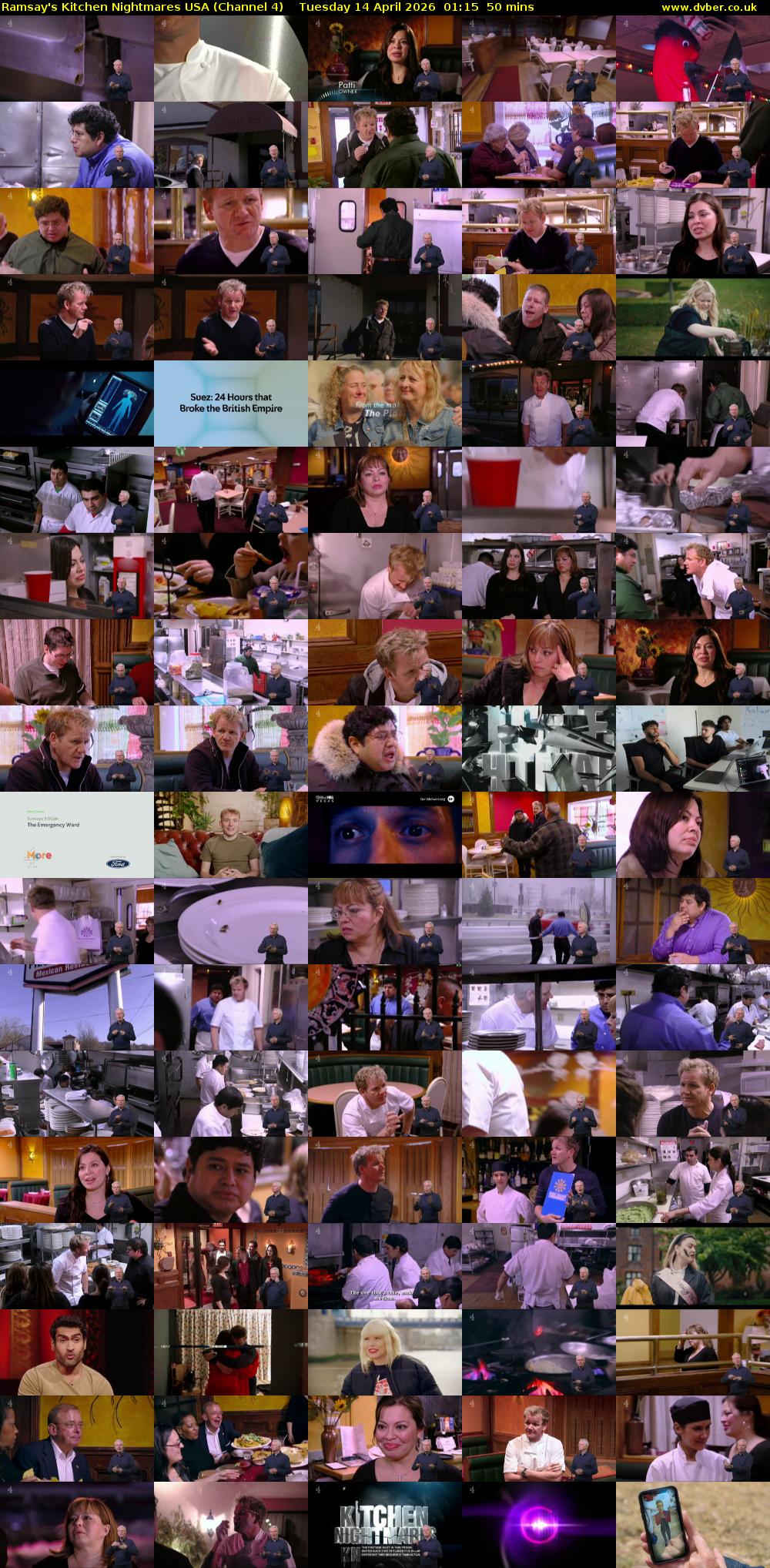 Ramsay's Kitchen Nightmares USA (Channel 4) Tuesday 14 April 2026 01:15 - 02:05