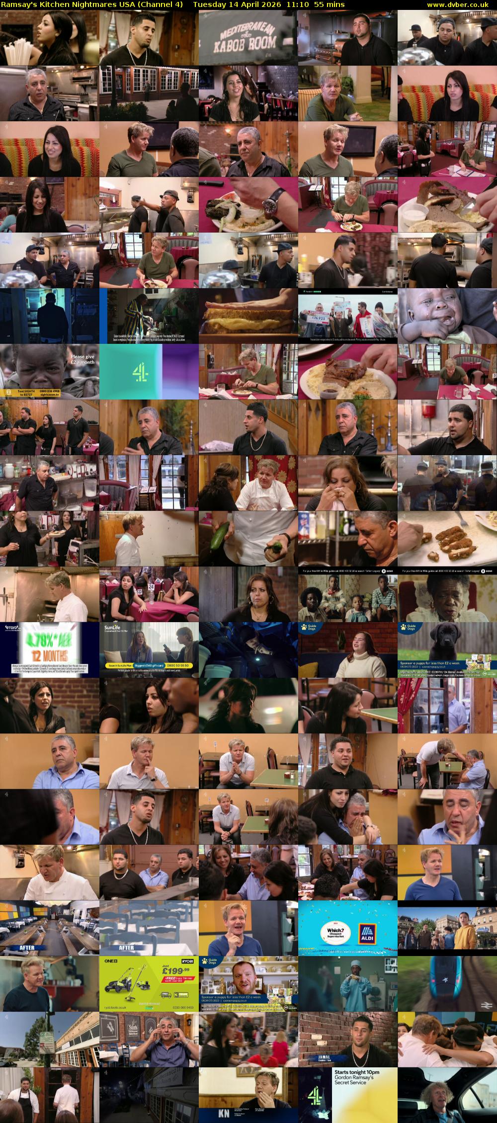 Ramsay's Kitchen Nightmares USA (Channel 4) Tuesday 14 April 2026 11:10 - 12:05