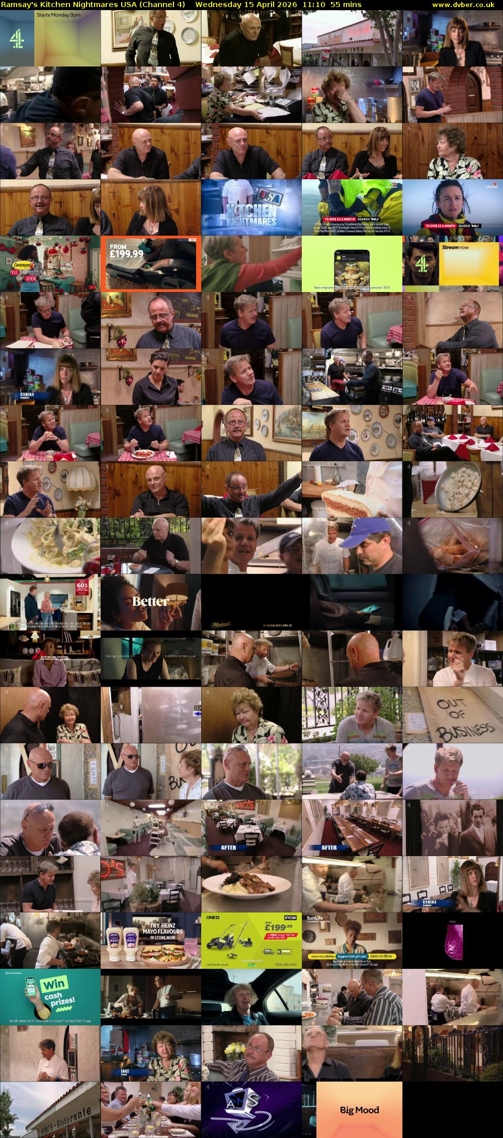 Ramsay's Kitchen Nightmares USA (Channel 4) Wednesday 15 April 2026 11:10 - 12:05