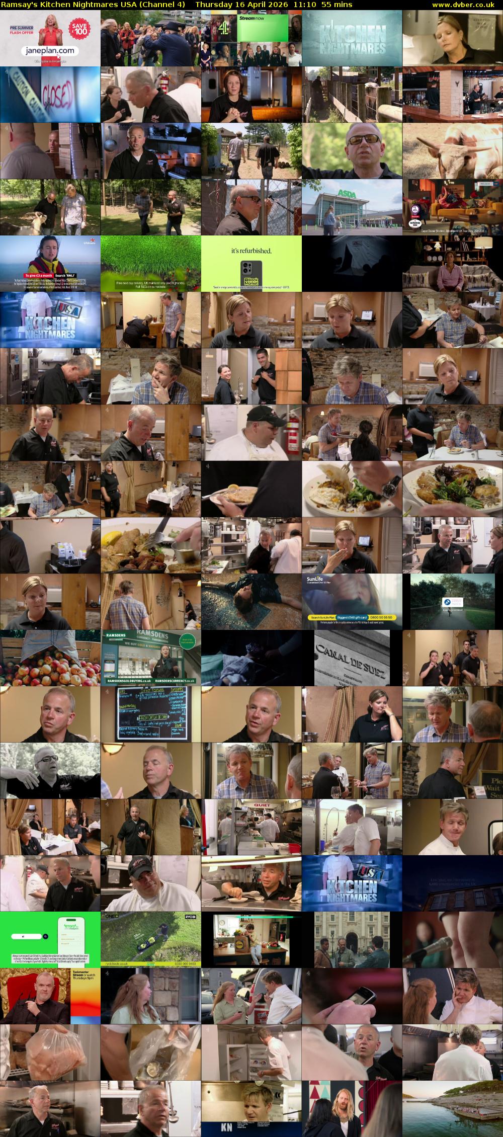 Ramsay's Kitchen Nightmares USA (Channel 4) Thursday 16 April 2026 11:10 - 12:05