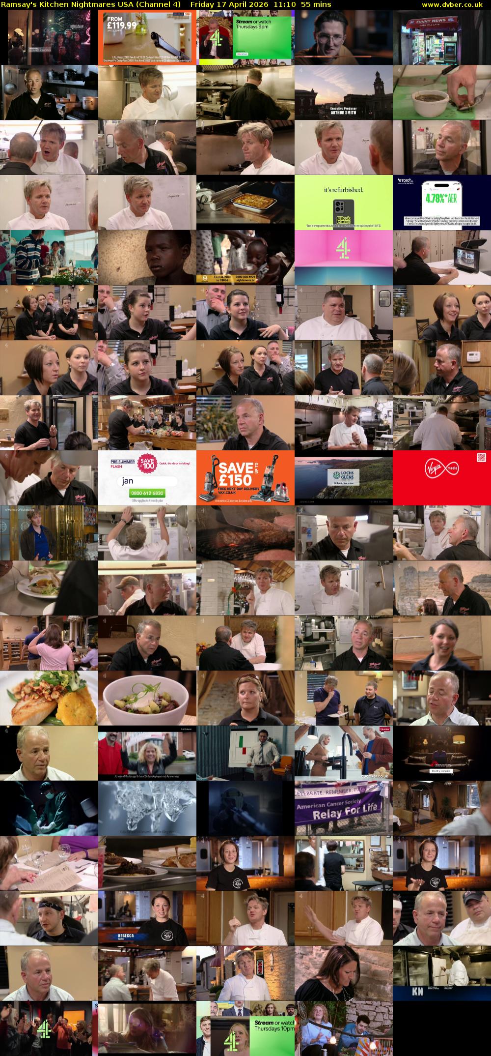 Ramsay's Kitchen Nightmares USA (Channel 4) Friday 17 April 2026 11:10 - 12:05