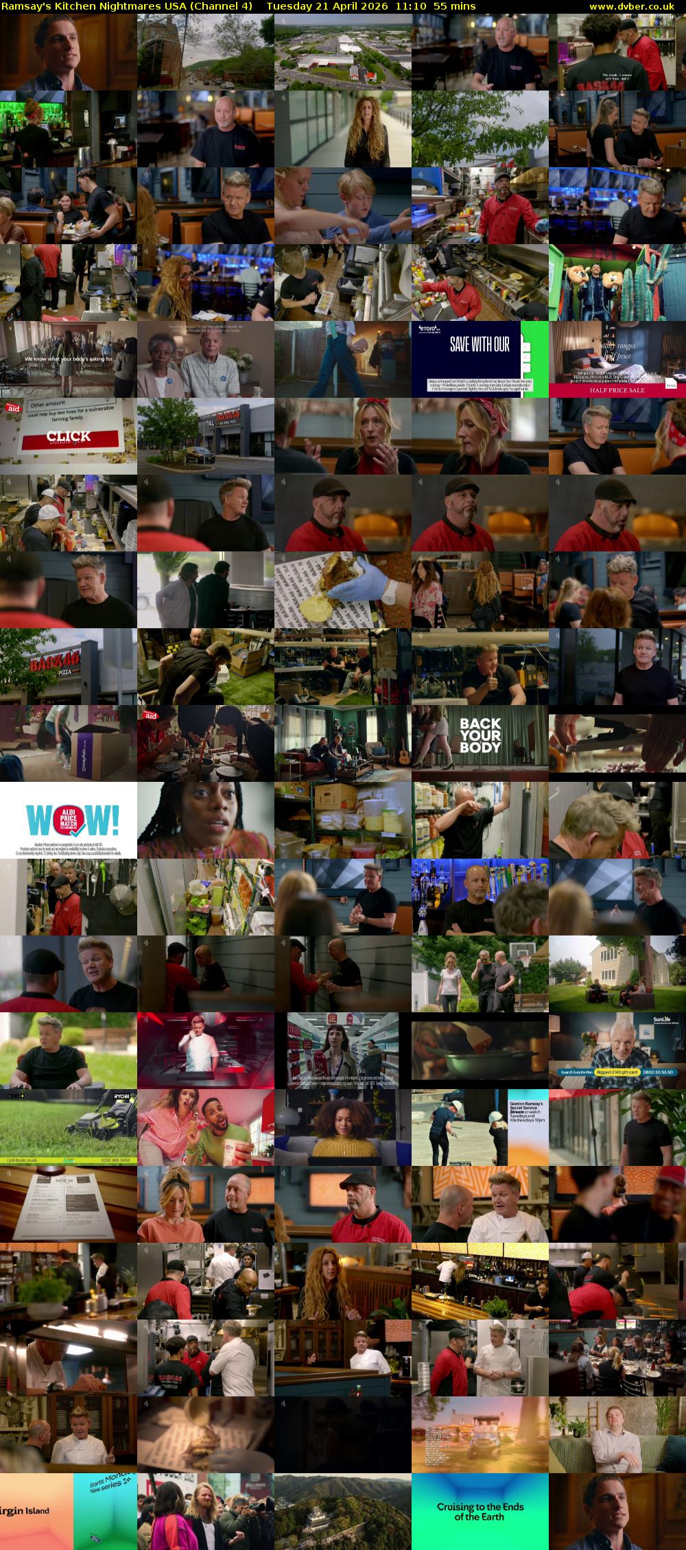Ramsay's Kitchen Nightmares USA (Channel 4) Tuesday 21 April 2026 11:10 - 12:05