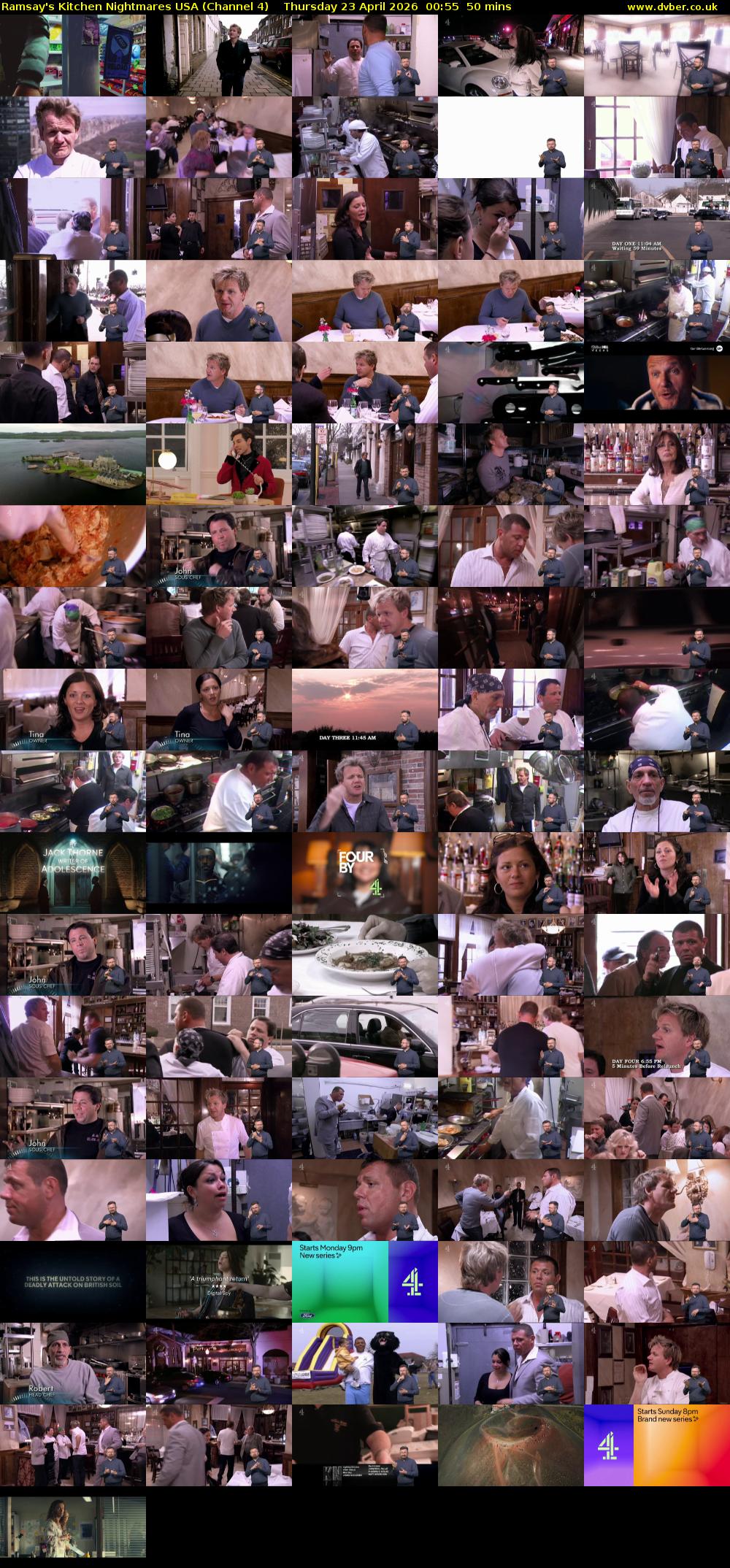 Ramsay's Kitchen Nightmares USA (Channel 4) Thursday 23 April 2026 00:55 - 01:45