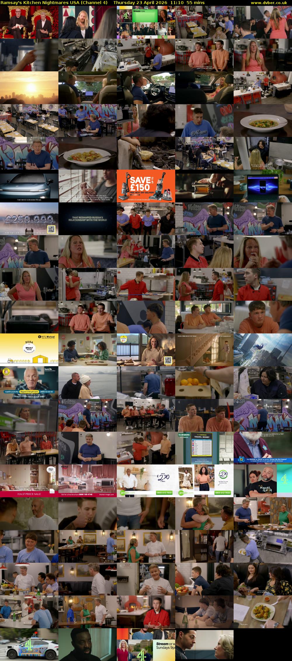 Ramsay's Kitchen Nightmares USA (Channel 4) Thursday 23 April 2026 11:10 - 12:05