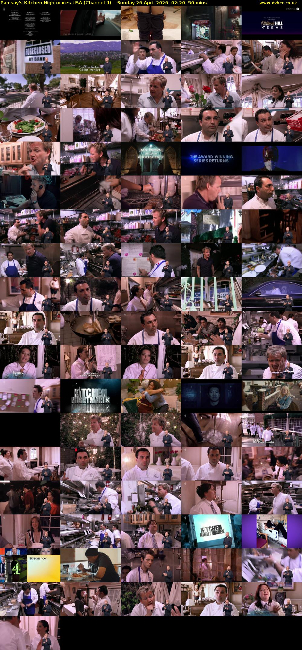 Ramsay's Kitchen Nightmares USA (Channel 4) Sunday 26 April 2026 02:20 - 03:10