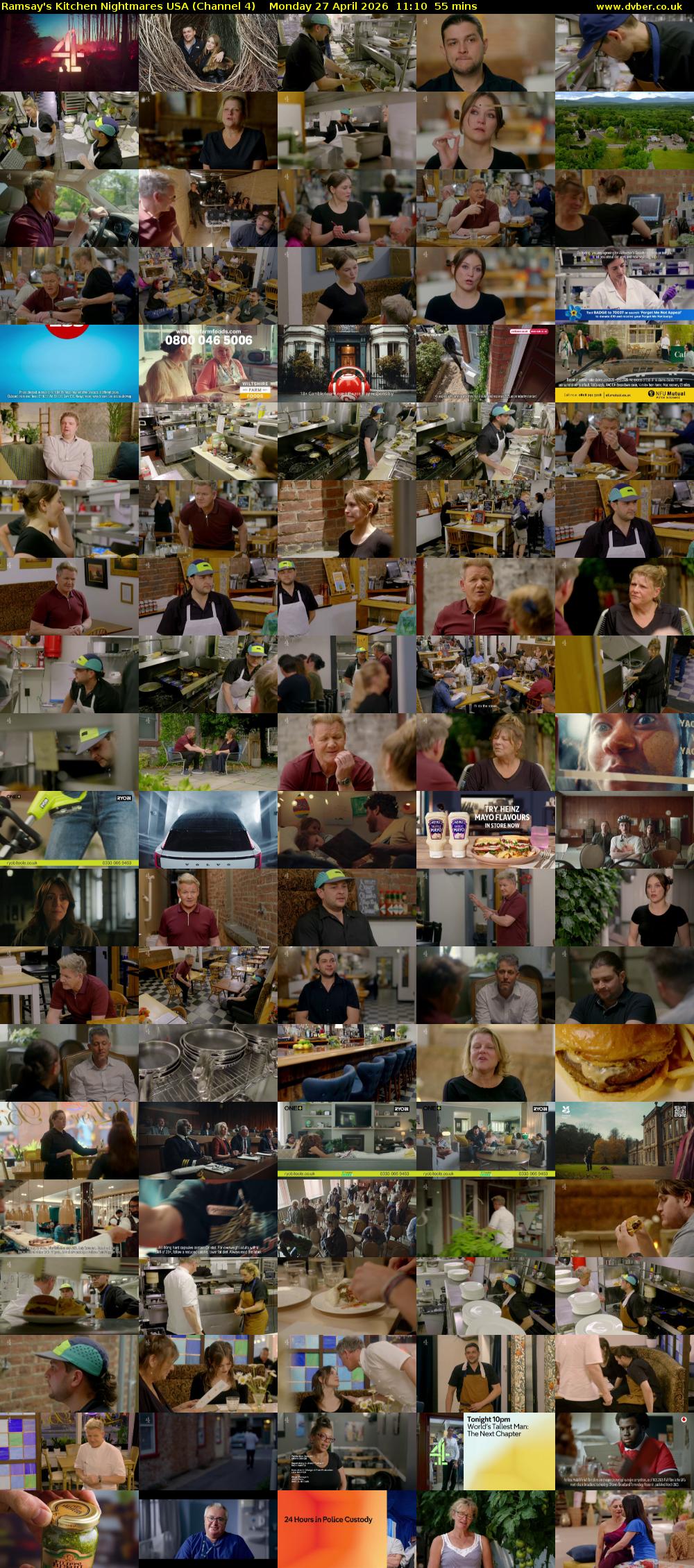Ramsay's Kitchen Nightmares USA (Channel 4) Monday 27 April 2026 11:10 - 12:05