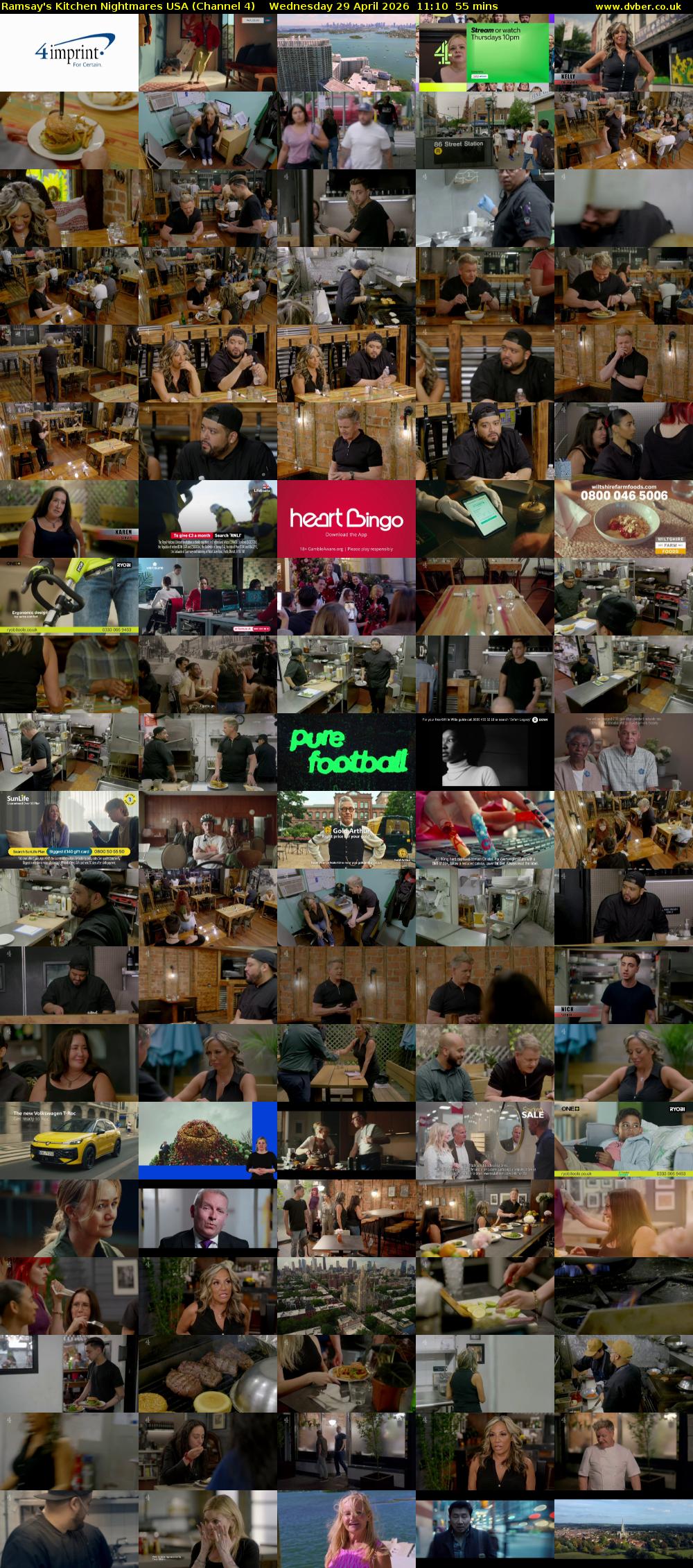 Ramsay's Kitchen Nightmares USA (Channel 4) Wednesday 29 April 2026 11:10 - 12:05