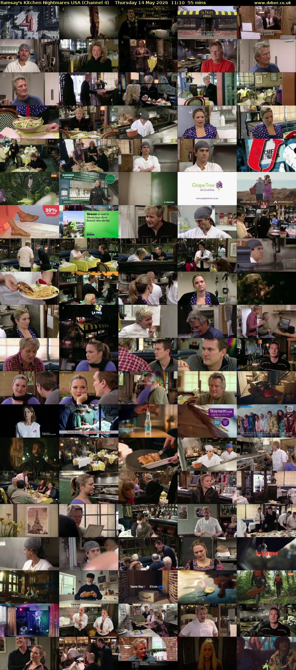 Ramsay's Kitchen Nightmares USA (Channel 4) Thursday 14 May 2026 11:10 - 12:05