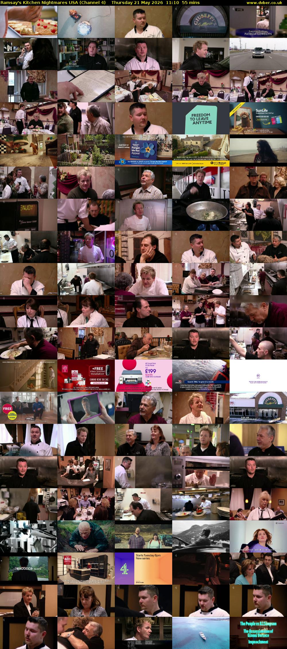 Ramsay's Kitchen Nightmares USA (Channel 4) Thursday 21 May 2026 11:10 - 12:05