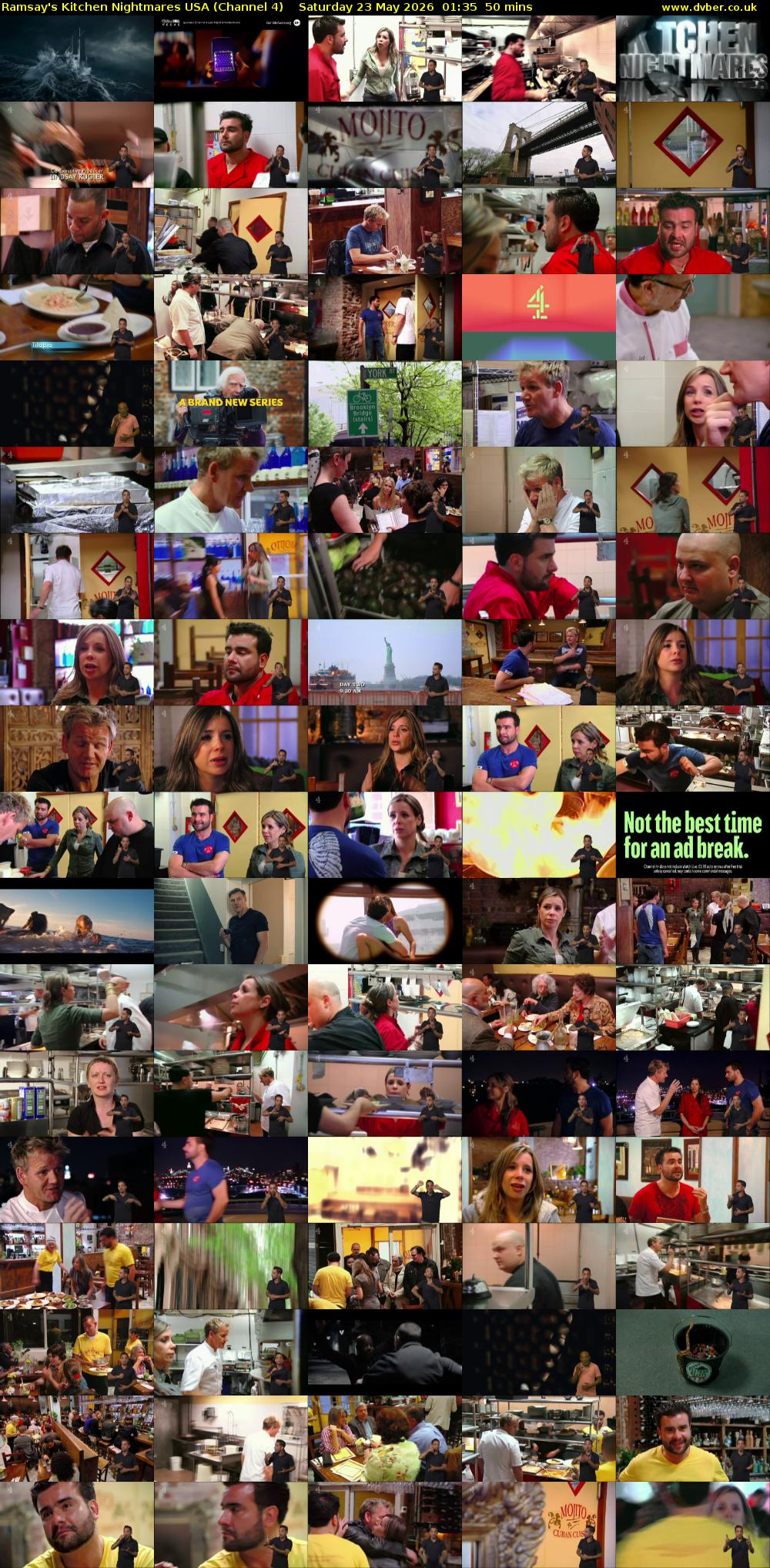 Ramsay's Kitchen Nightmares USA (Channel 4) Saturday 23 May 2026 01:35 - 02:25