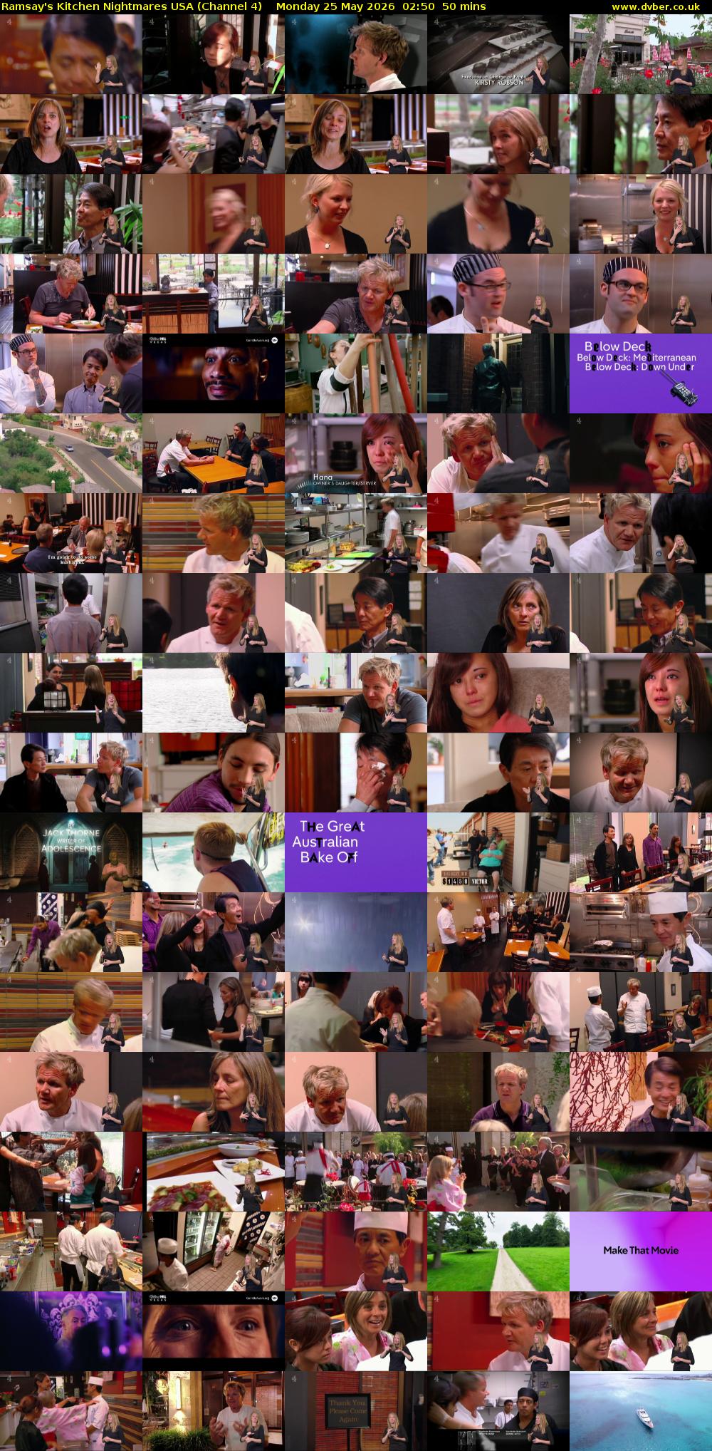 Ramsay's Kitchen Nightmares USA (Channel 4) Monday 25 May 2026 02:50 - 03:40