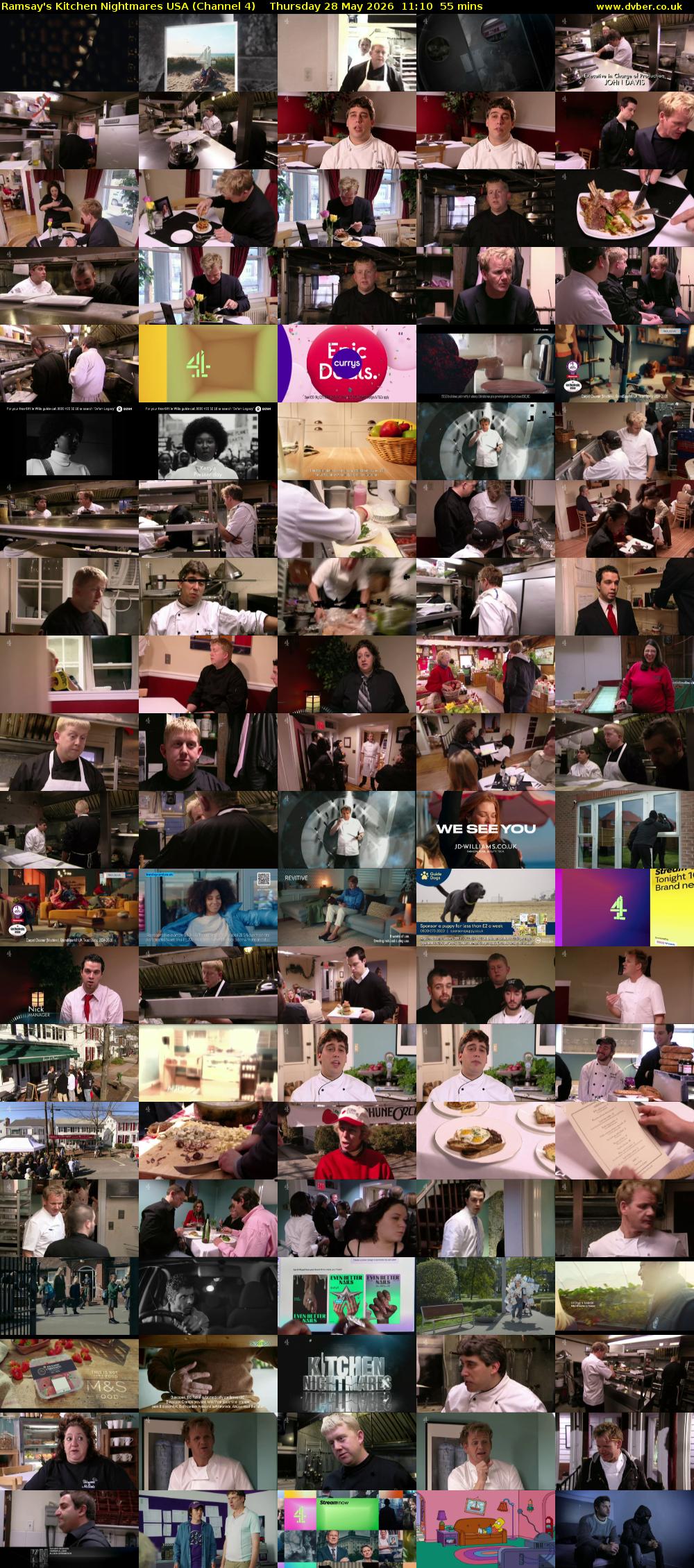 Ramsay's Kitchen Nightmares USA (Channel 4) Thursday 28 May 2026 11:10 - 12:05