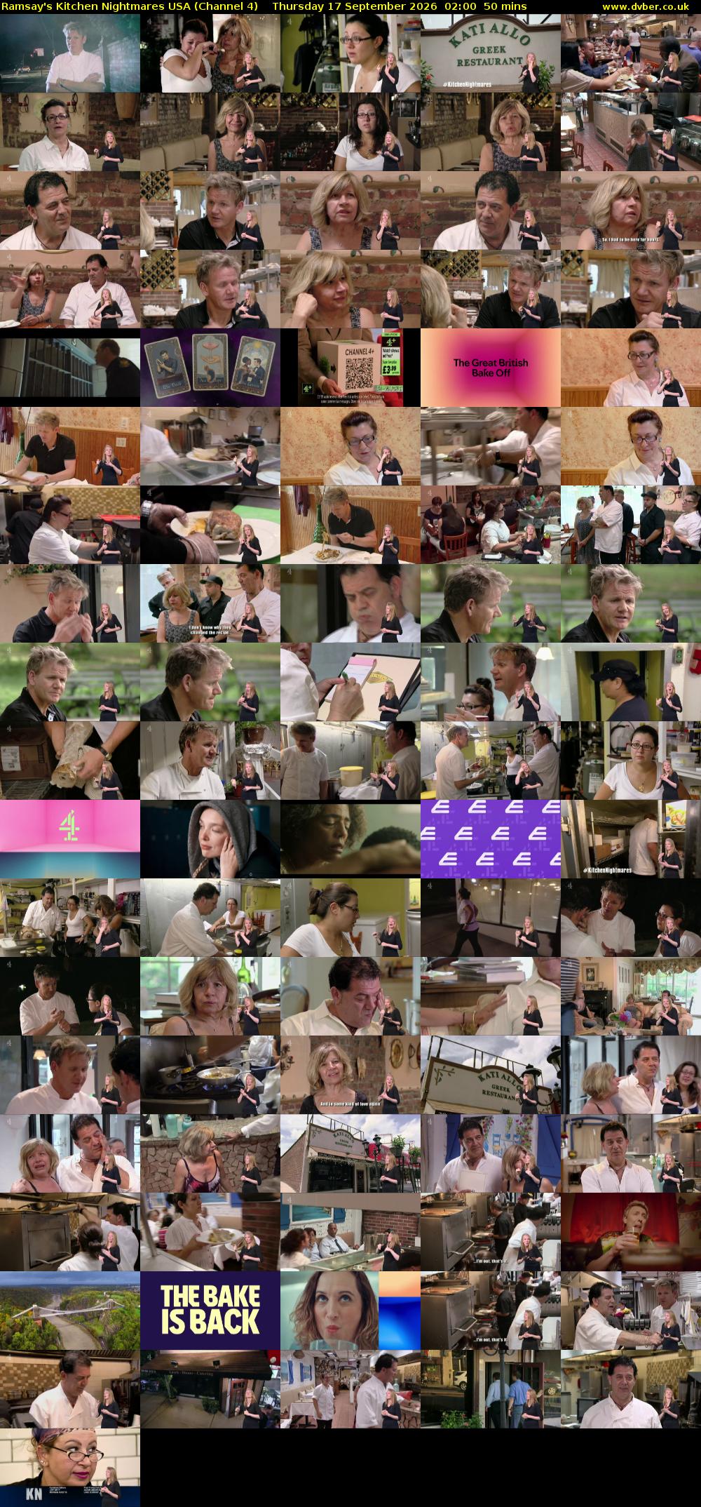 Ramsay's Kitchen Nightmares USA (Channel 4) Thursday 17 September 2026 02:00 - 02:50