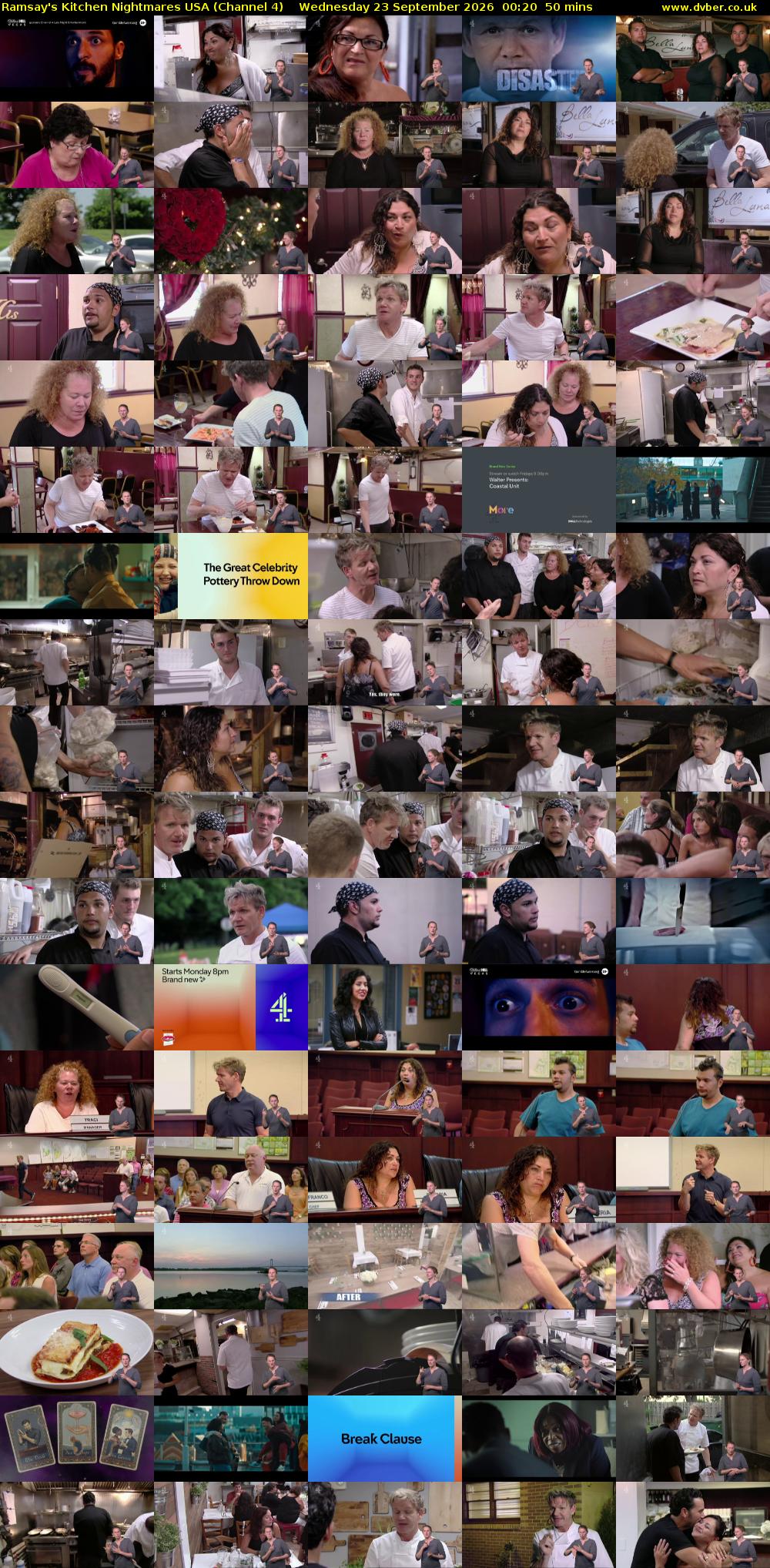 Ramsay's Kitchen Nightmares USA (Channel 4) Wednesday 23 September 2026 00:20 - 01:10