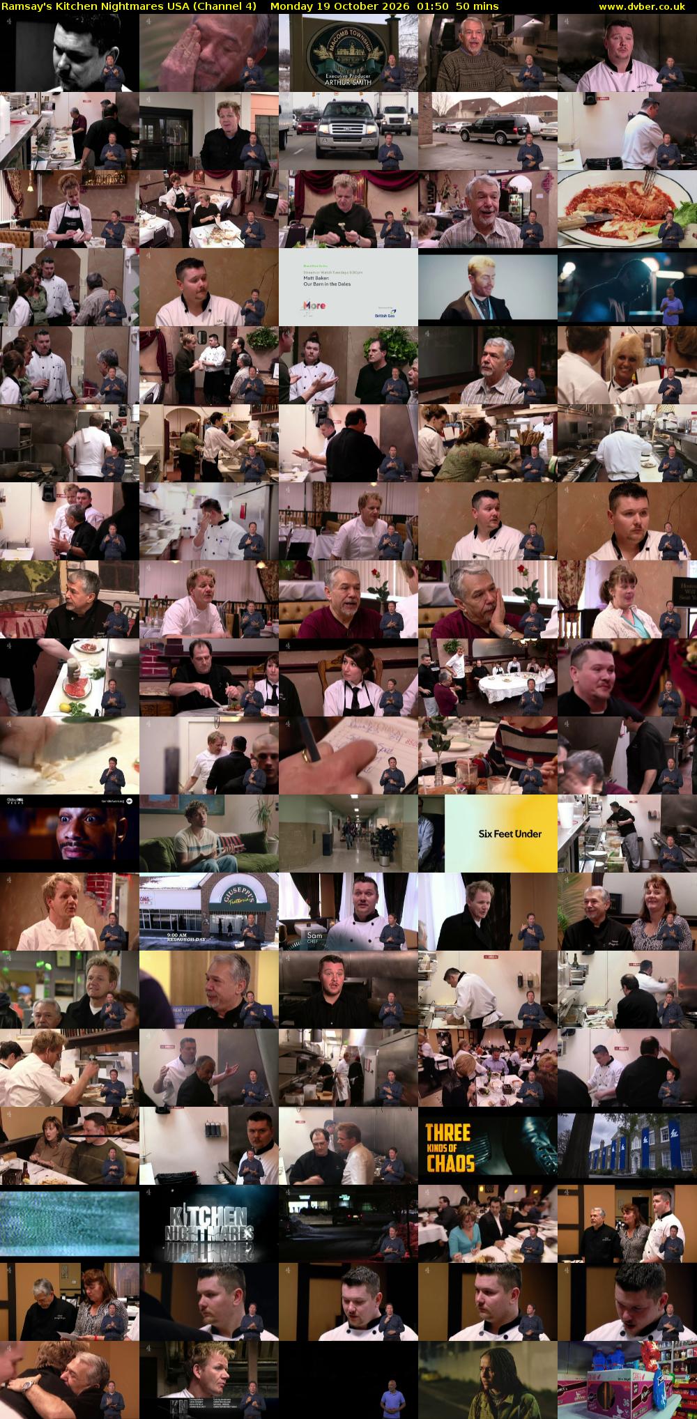 Ramsay's Kitchen Nightmares USA (Channel 4) Monday 19 October 2026 01:50 - 02:40