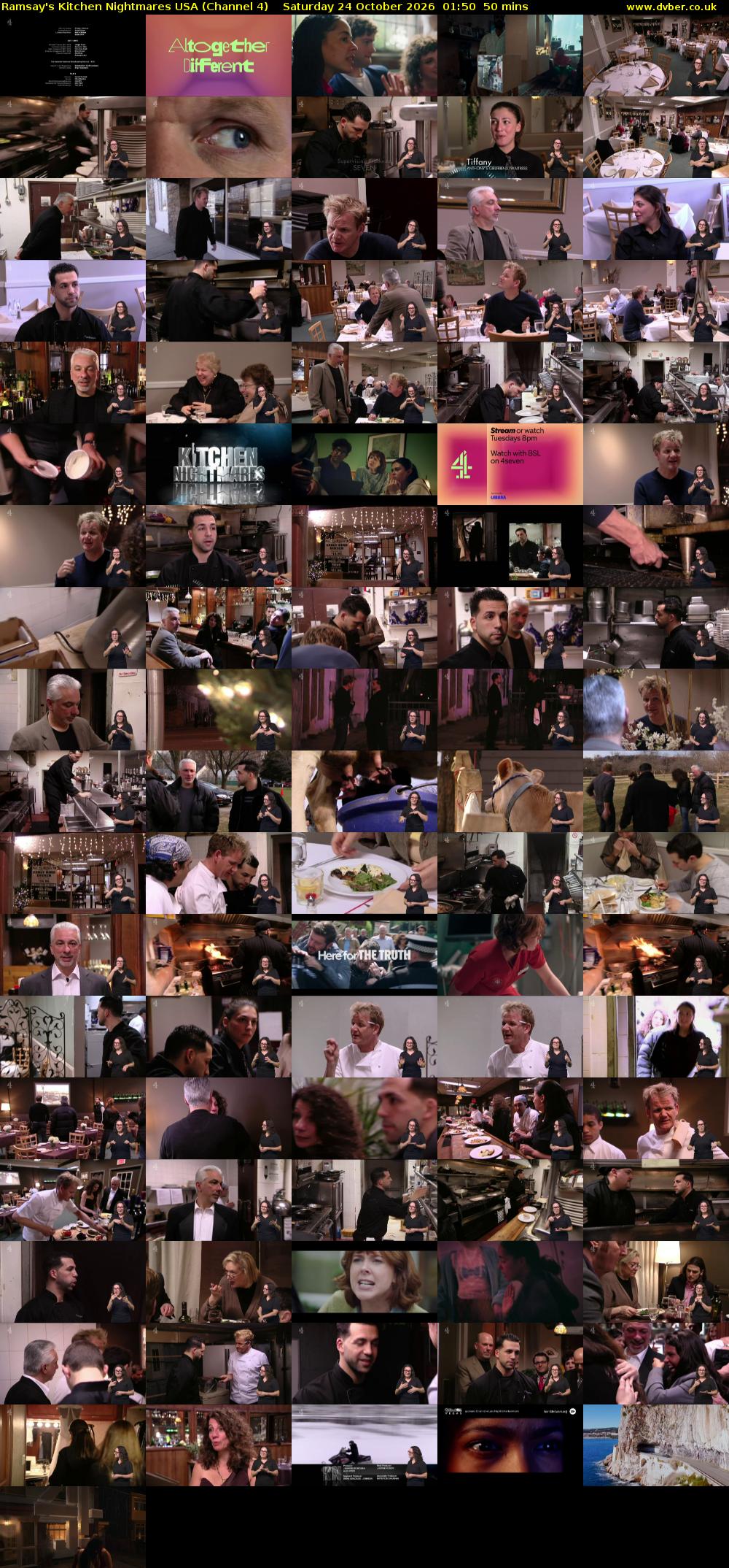 Ramsay's Kitchen Nightmares USA (Channel 4) Saturday 24 October 2026 01:50 - 02:40