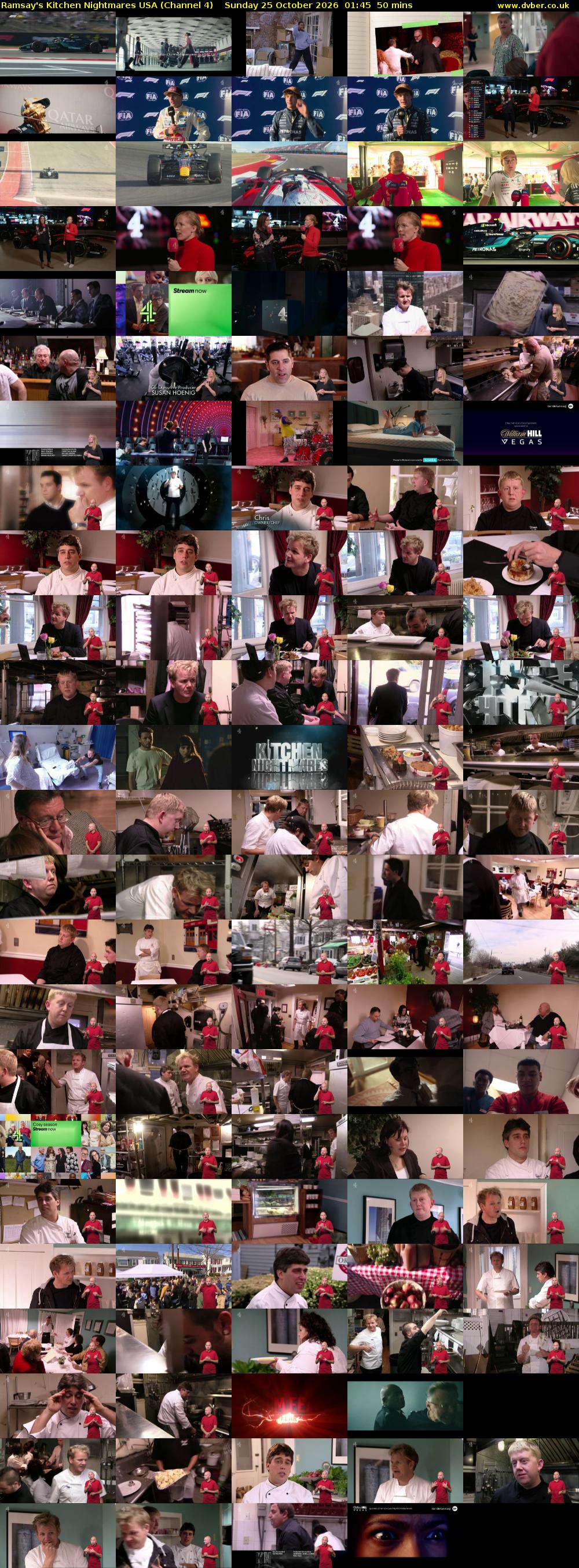Ramsay's Kitchen Nightmares USA (Channel 4) Sunday 25 October 2026 01:45 - 02:35