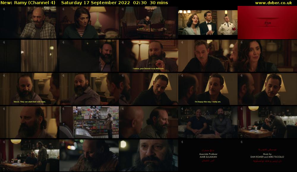 Ramy (Channel 4) Saturday 17 September 2022 02:30 - 03:00