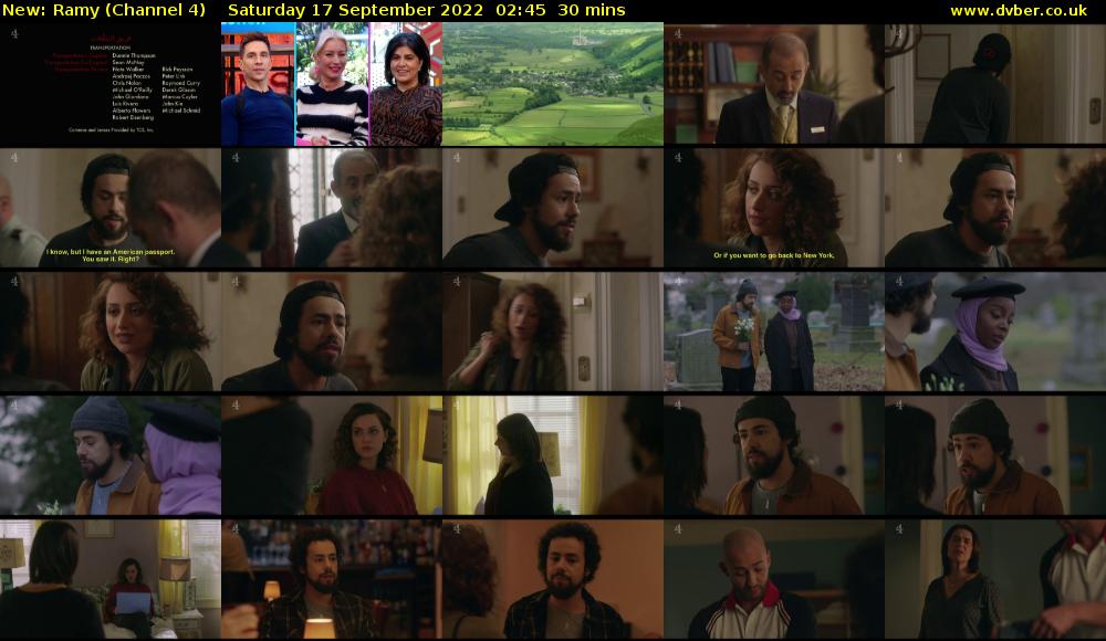 Ramy (Channel 4) Saturday 17 September 2022 02:45 - 03:15