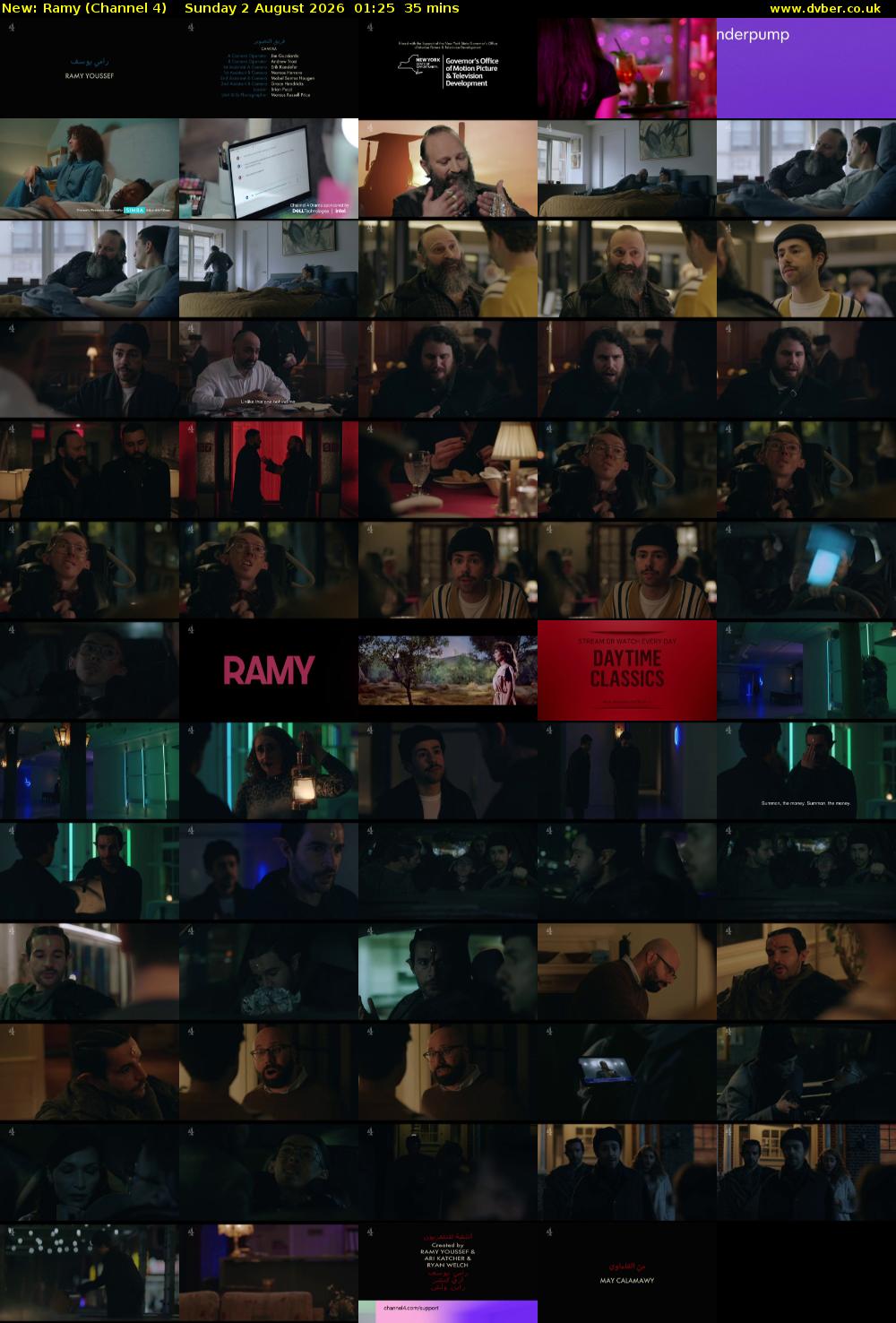 Ramy (Channel 4) Sunday 2 August 2026 01:25 - 02:00