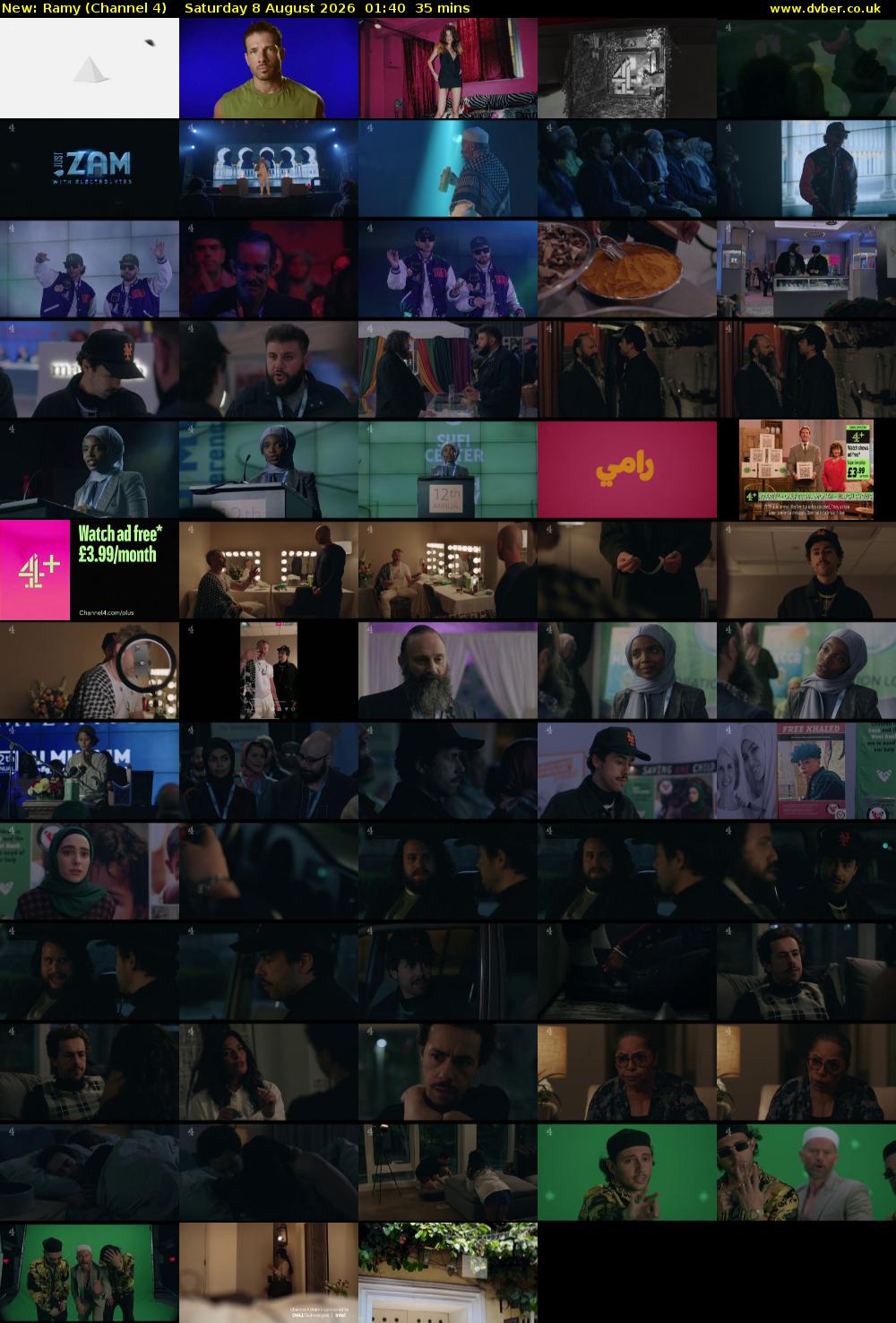 Ramy (Channel 4) Saturday 8 August 2026 01:40 - 02:15