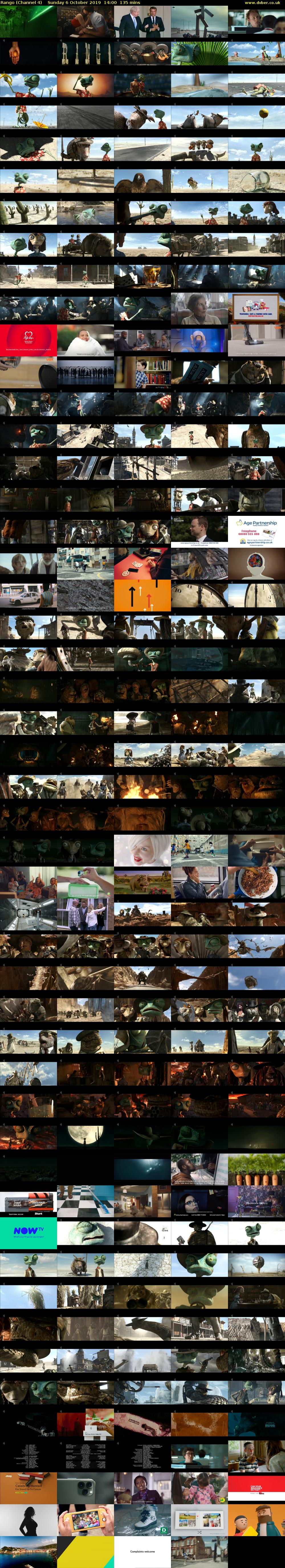 Rango (Channel 4) Sunday 6 October 2019 14:00 - 16:15