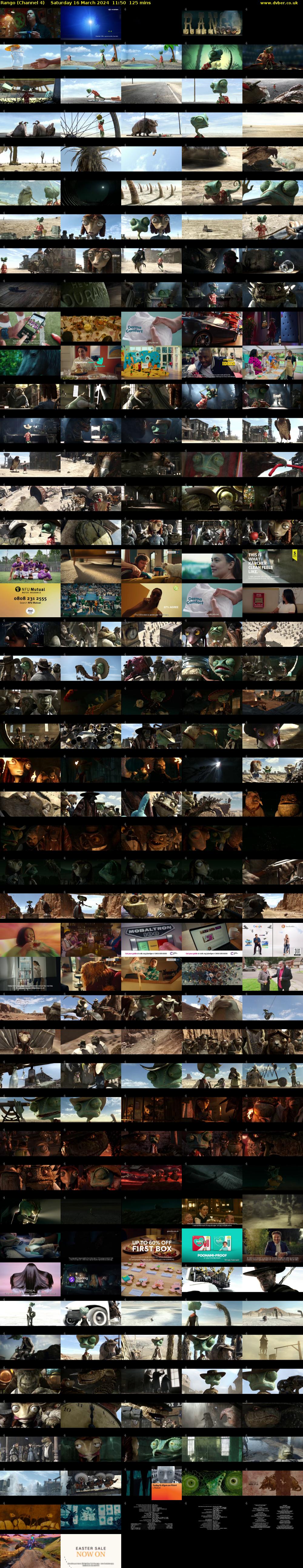 Rango (Channel 4) Saturday 16 March 2024 11:50 - 13:55