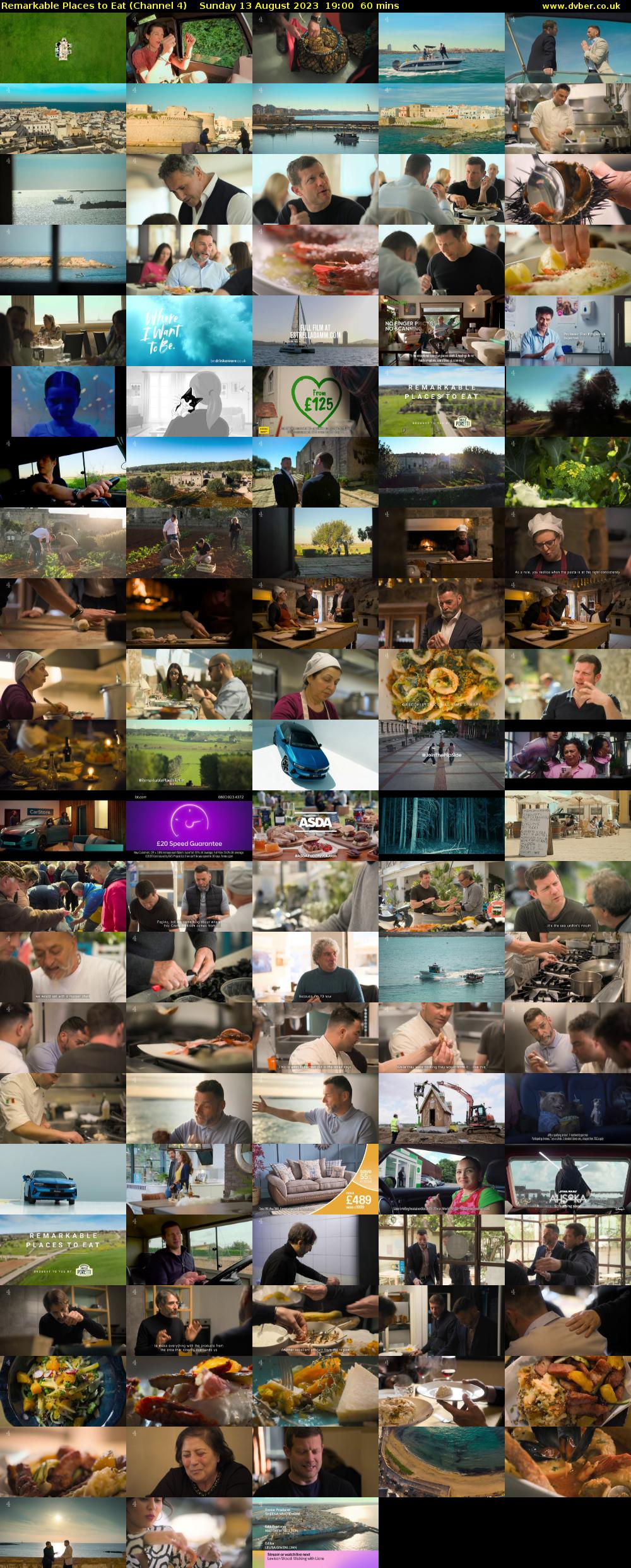 Remarkable Places to Eat (Channel 4) Sunday 13 August 2023 19:00 - 20:00
