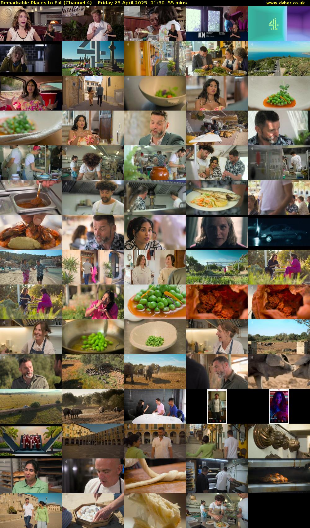 Remarkable Places to Eat (Channel 4) Friday 25 April 2025 01:50 - 02:45