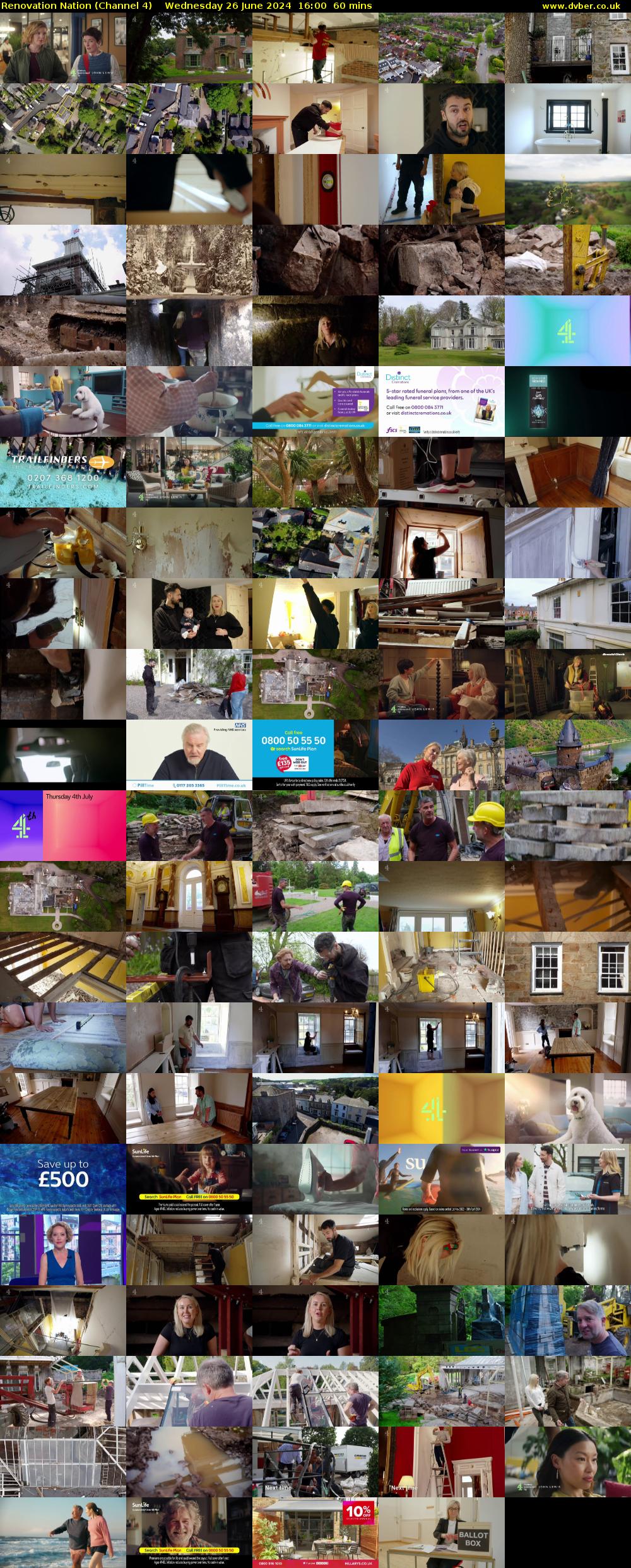 Renovation Nation (Channel 4) Wednesday 26 June 2024 16:00 - 17:00