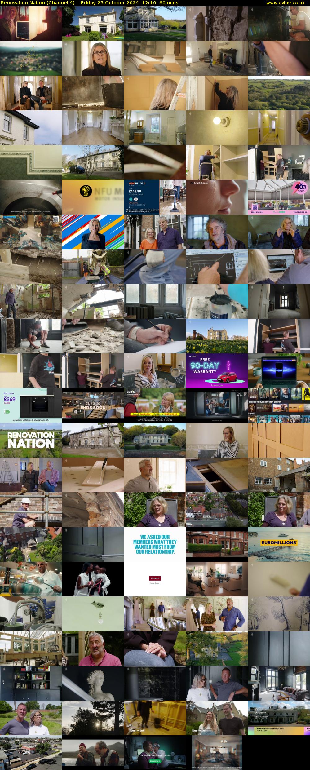 Renovation Nation (Channel 4) Friday 25 October 2024 12:10 - 13:10