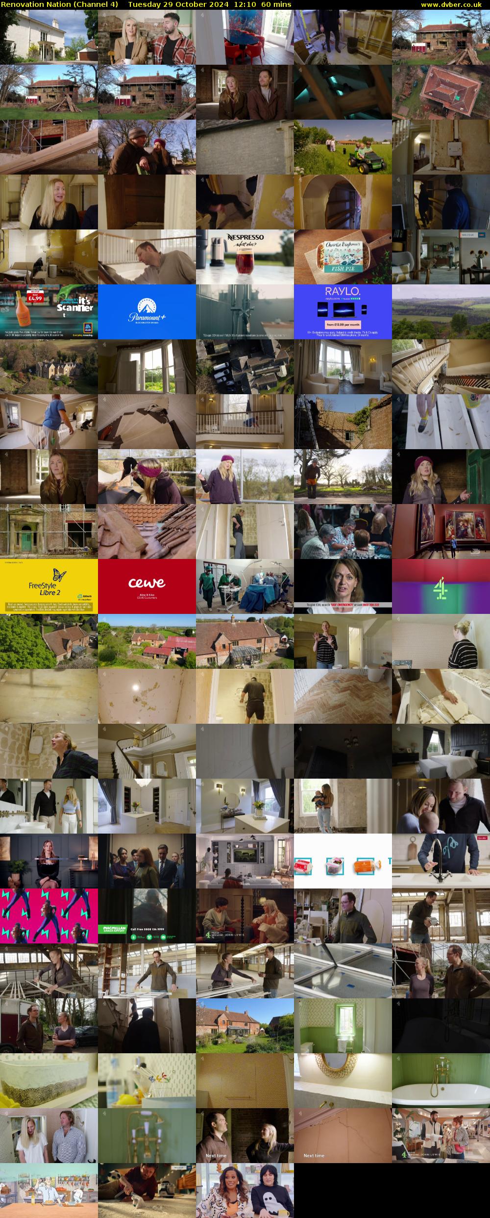 Renovation Nation (Channel 4) Tuesday 29 October 2024 12:10 - 13:10