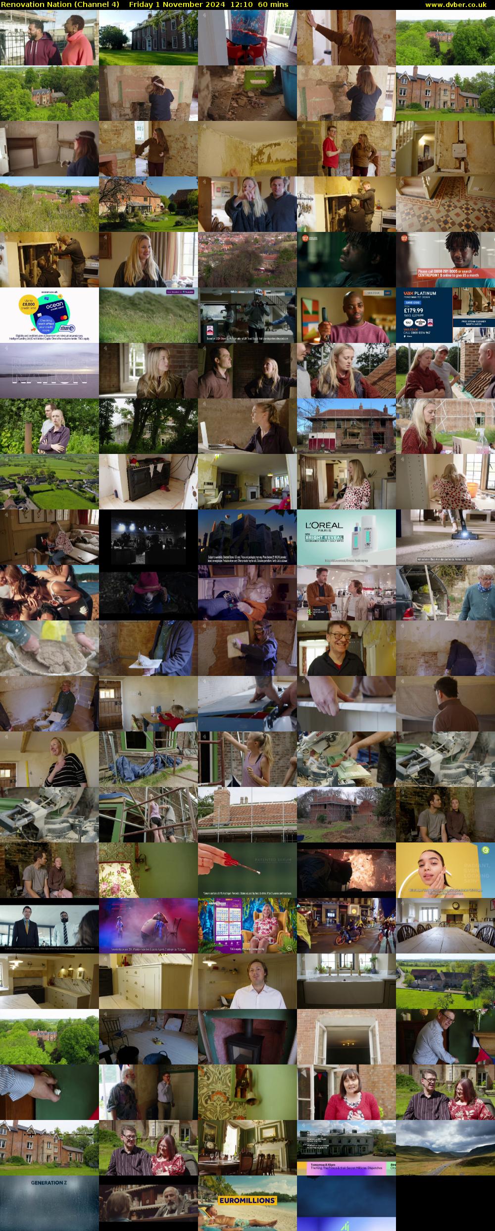 Renovation Nation (Channel 4) Friday 1 November 2024 12:10 - 13:10
