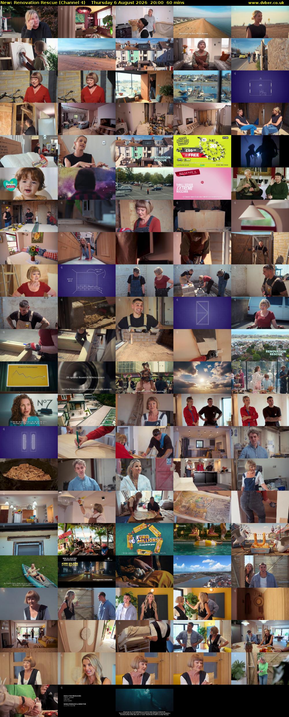 Renovation Rescue (Channel 4) Thursday 6 August 2026 20:00 - 21:00