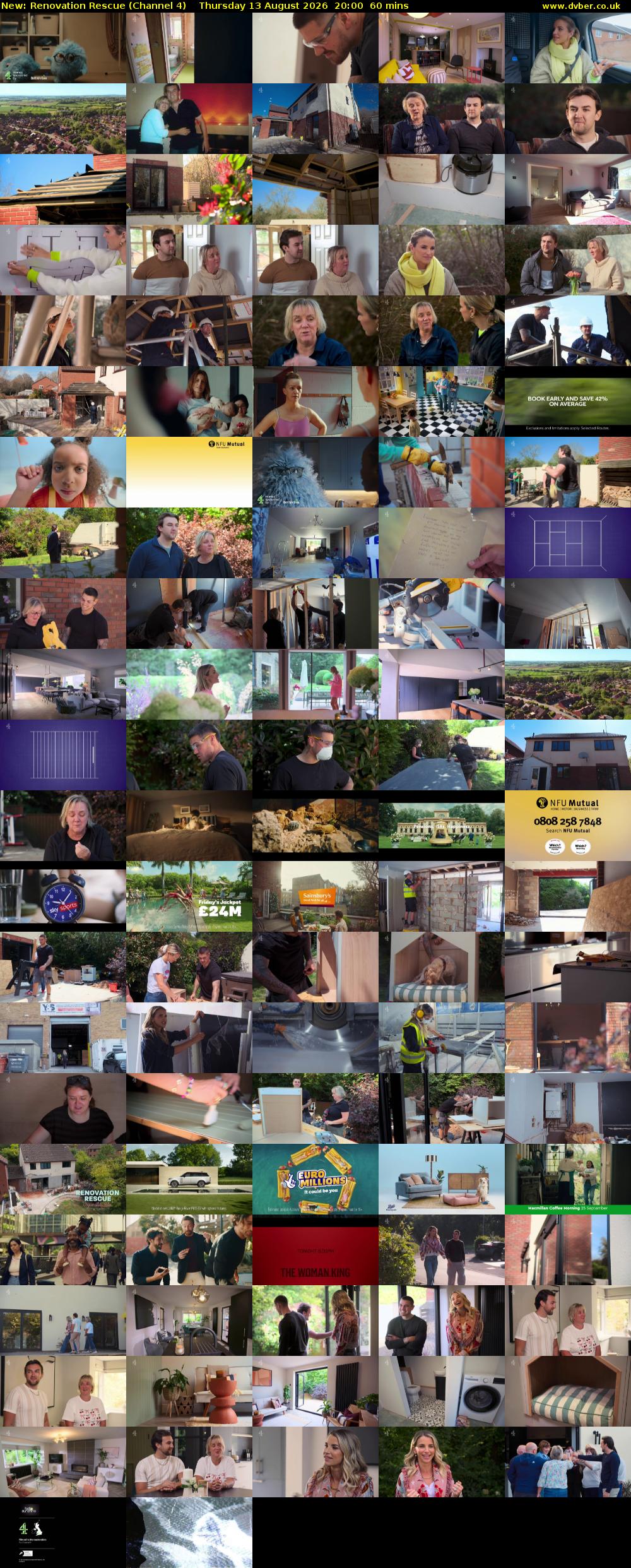 Renovation Rescue (Channel 4) Thursday 13 August 2026 20:00 - 21:00