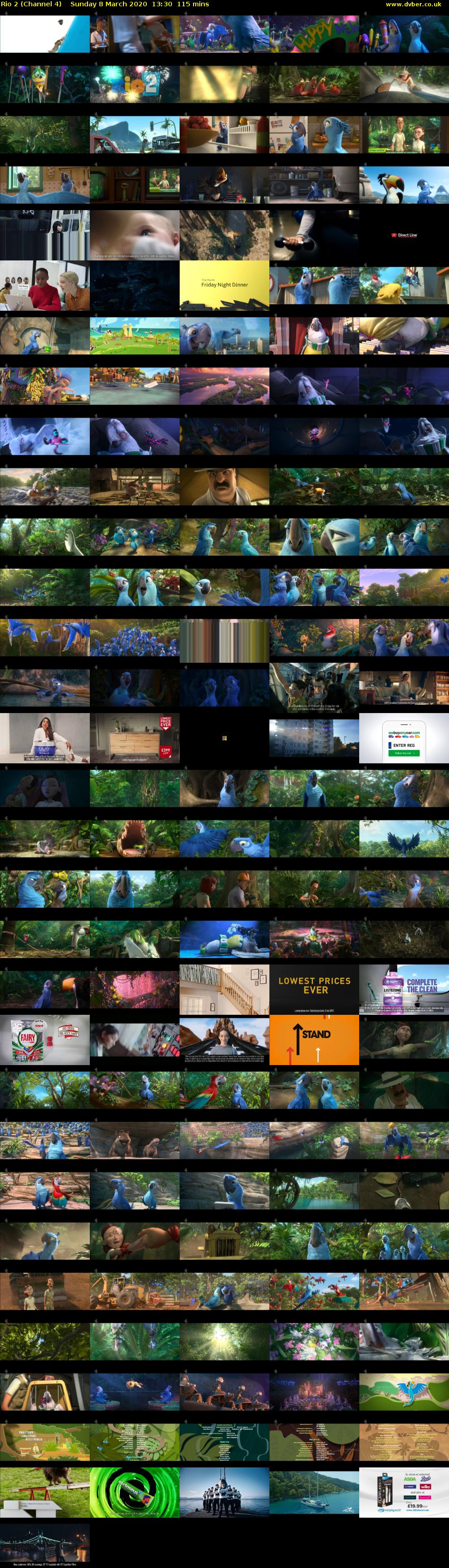 Rio 2 (Channel 4) Sunday 8 March 2020 13:30 - 15:25