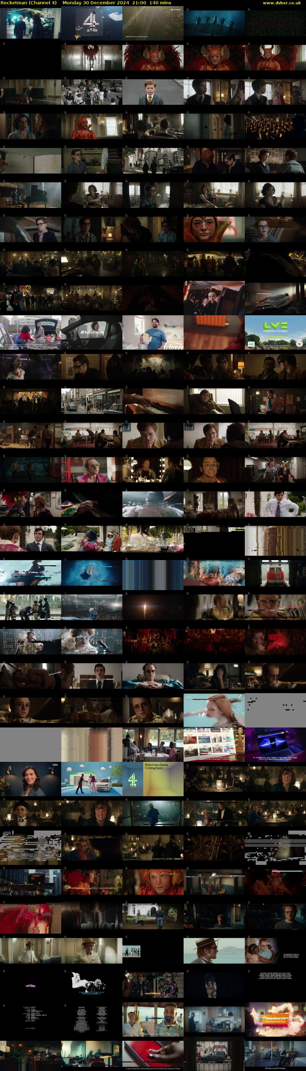 Rocketman (Channel 4) Monday 30 December 2024 21:00 - 23:20