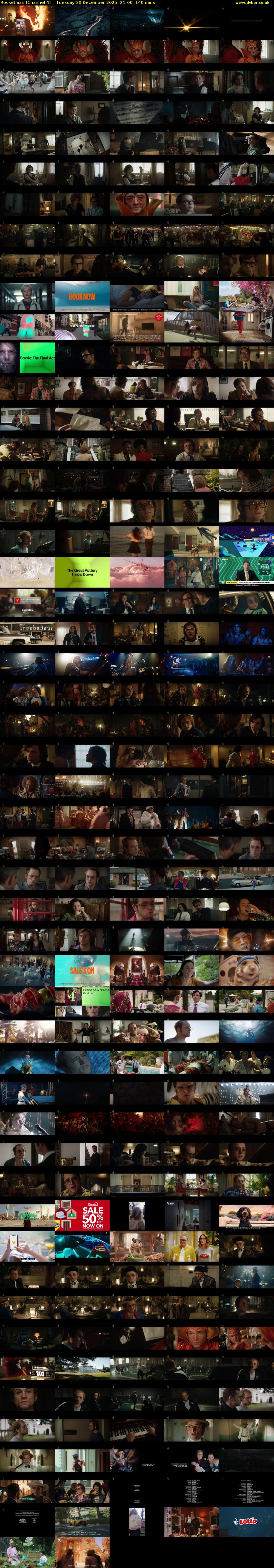 Rocketman (Channel 4) Tuesday 30 December 2025 21:00 - 23:20