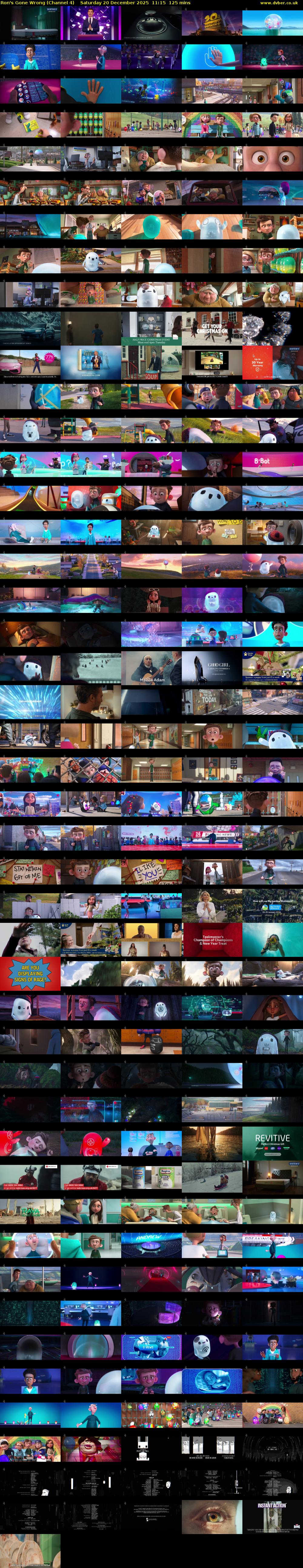 Ron's Gone Wrong (Channel 4) Saturday 20 December 2025 11:15 - 13:20